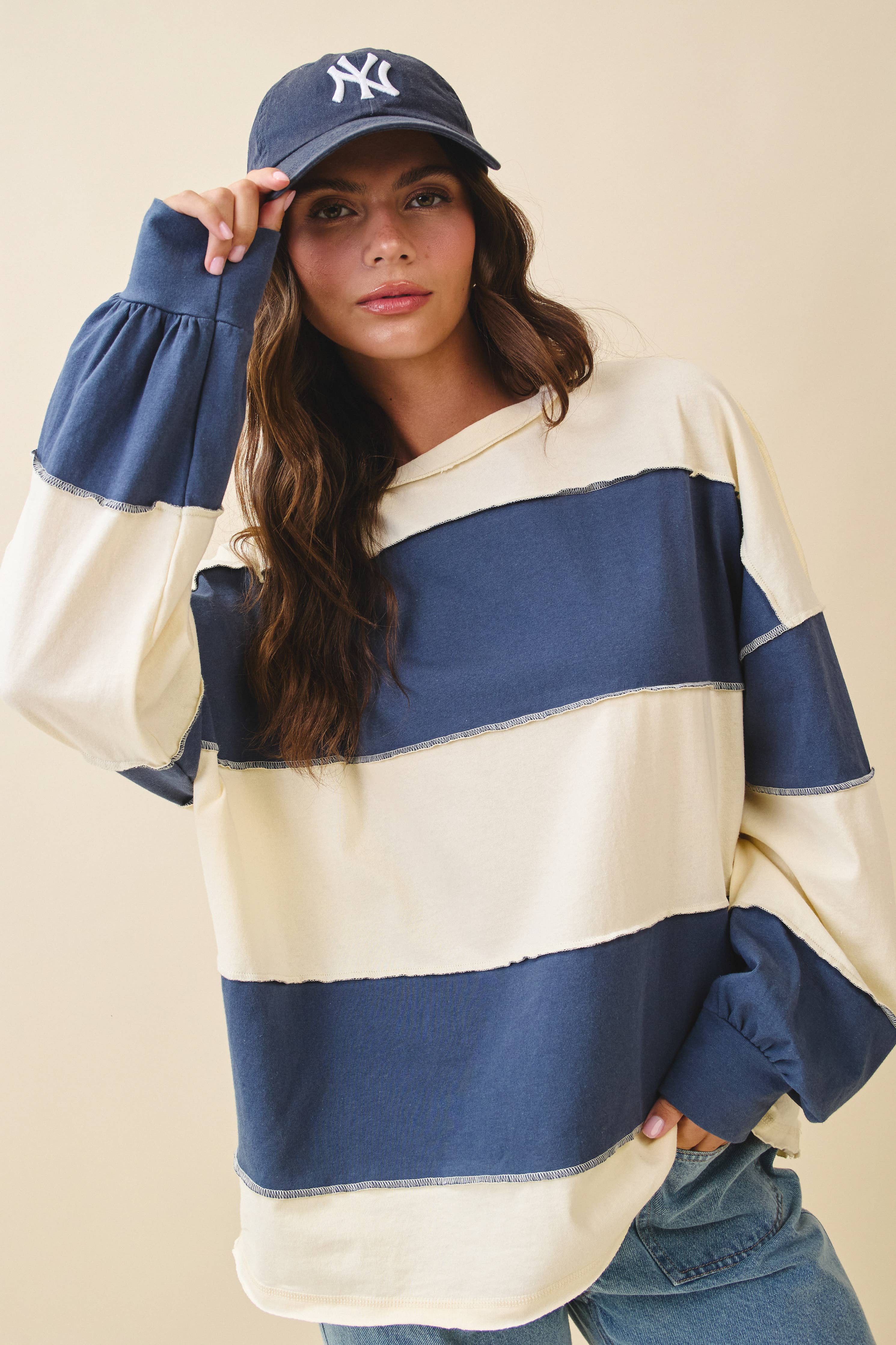 Jeanie Sleeve Slouchy Top