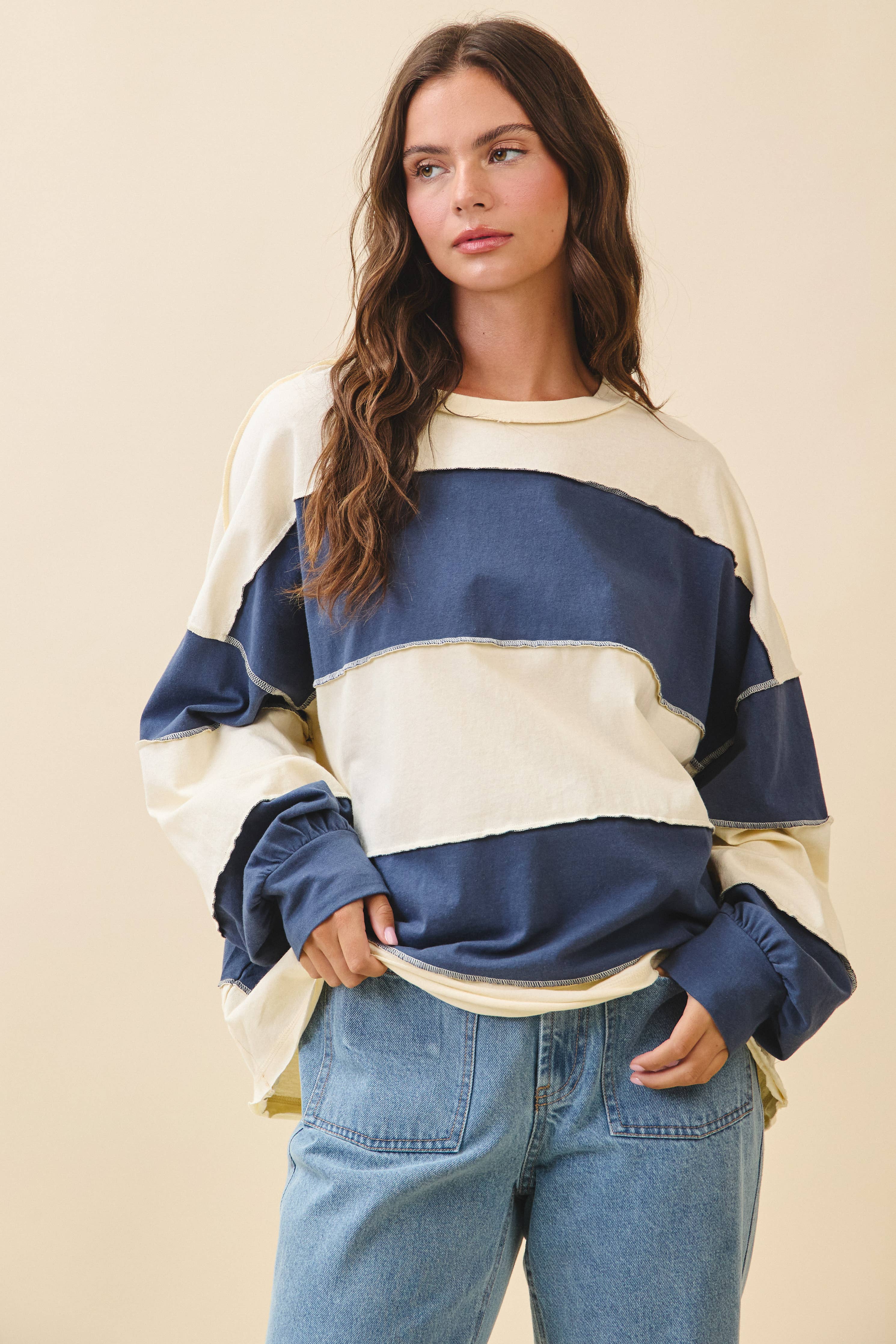 Jeanie Sleeve Slouchy Top - Image 2