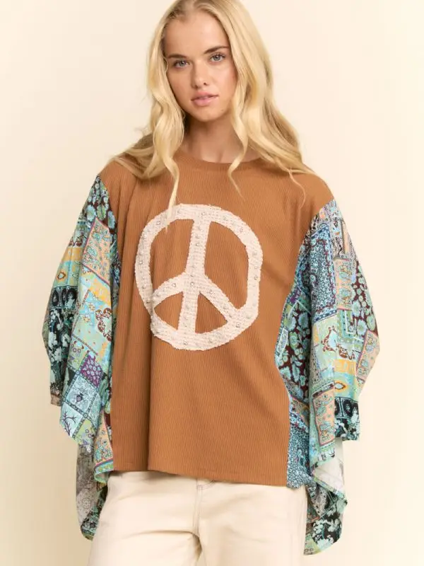 Boho Peace Sign Top - Image 5