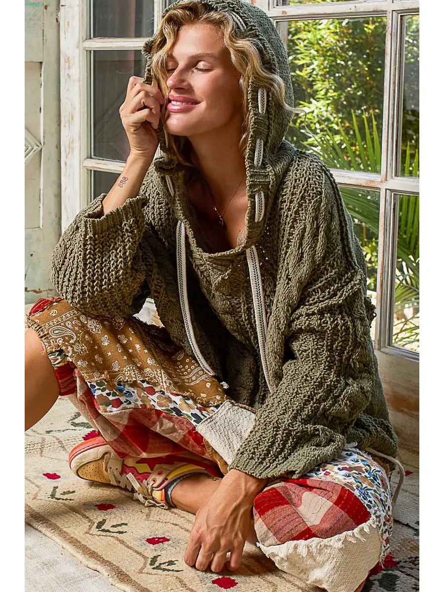Brooke Oversized Chenille Hoodie - Image 8