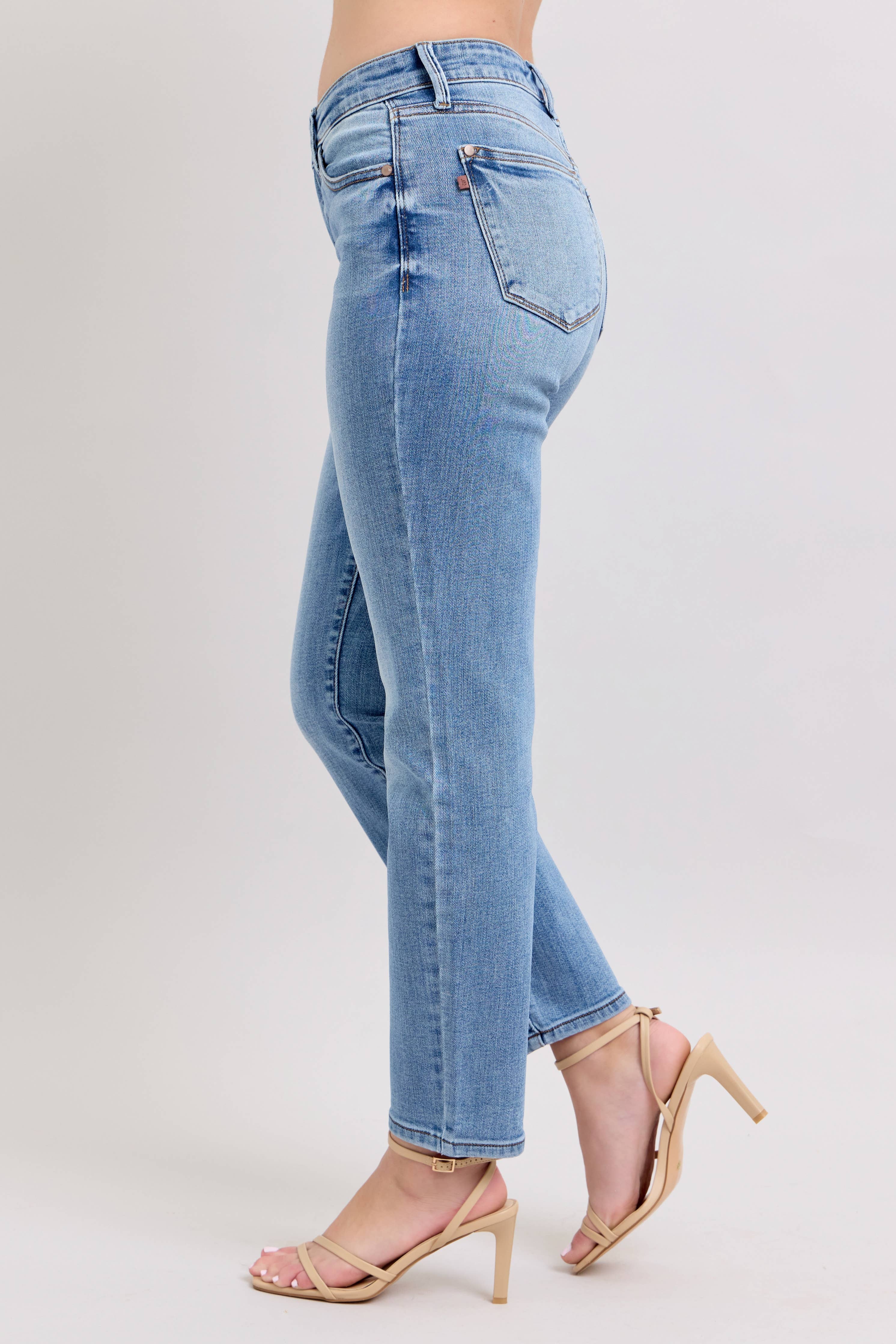 Vintage Wash Slim Fit Jeans - Image 10