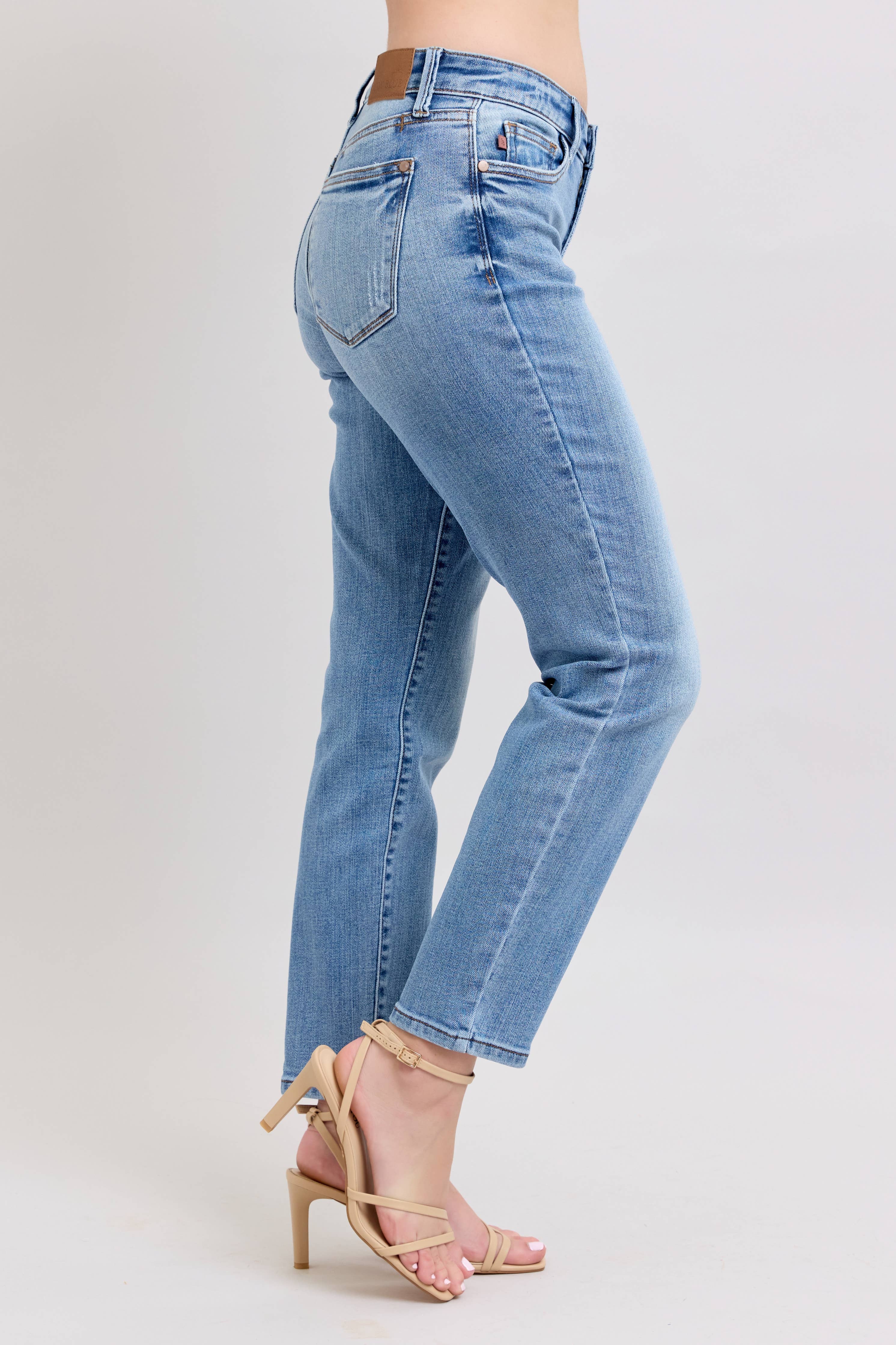 Vintage Wash Slim Fit Jeans - Image 6