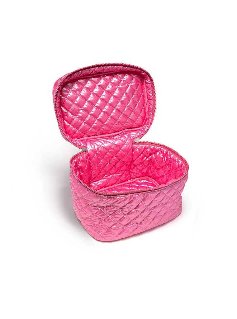 Metallic Hot Pink Makeup Bag - Image 3
