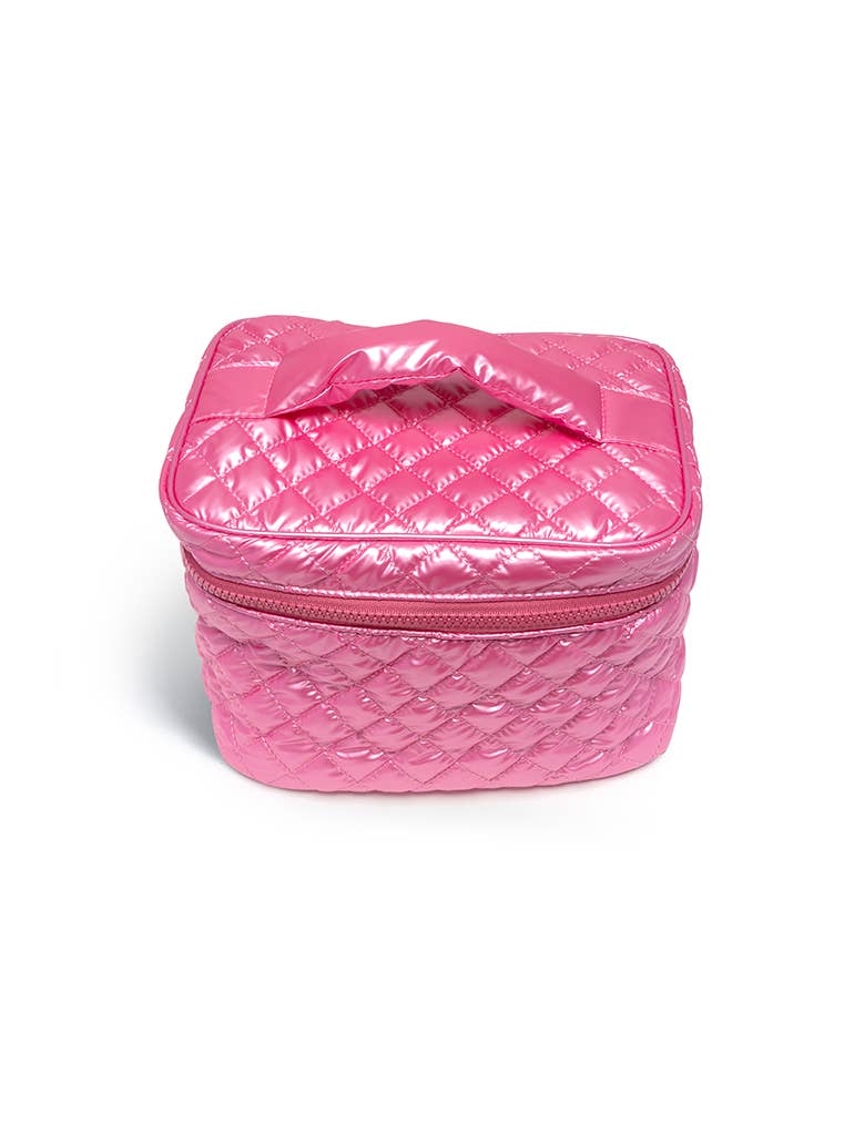 Metallic Hot Pink Makeup Bag - Image 4