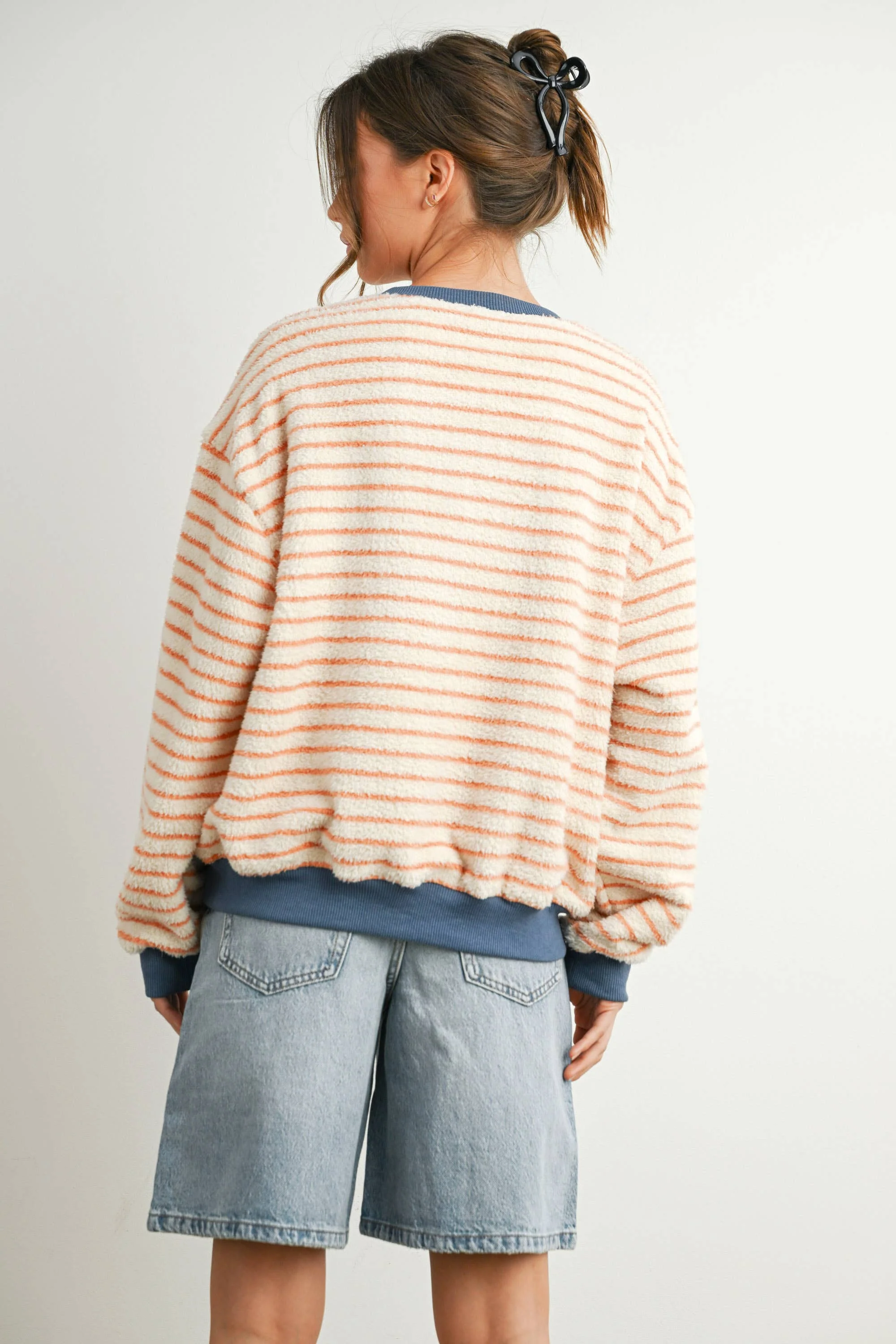 Doni Striped Oversized Crewneck Pullover - Image 9