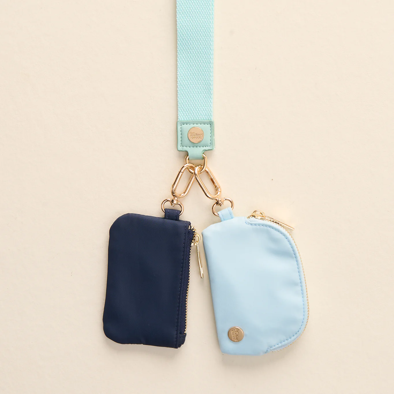 Dynamic Duo Pouch Wristlet-Aqua - Image 3