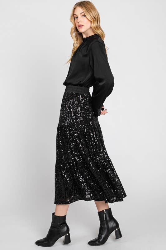 Sequined Midi Skirt - Image 4