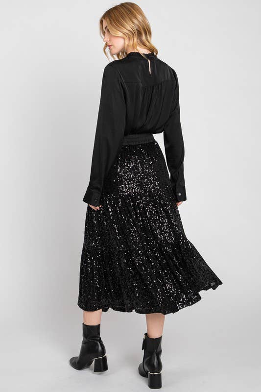 Sequined Midi Skirt - Image 5