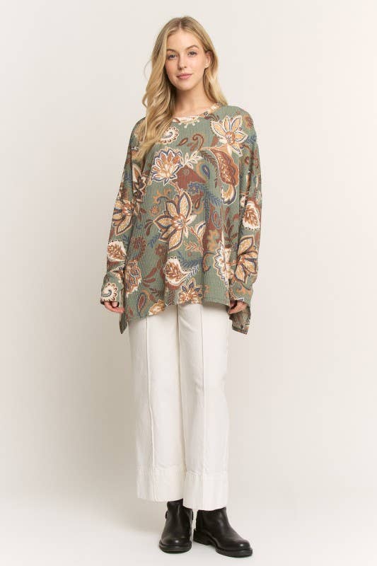 Paisley Urban Ribbed Plus Top - Image 4