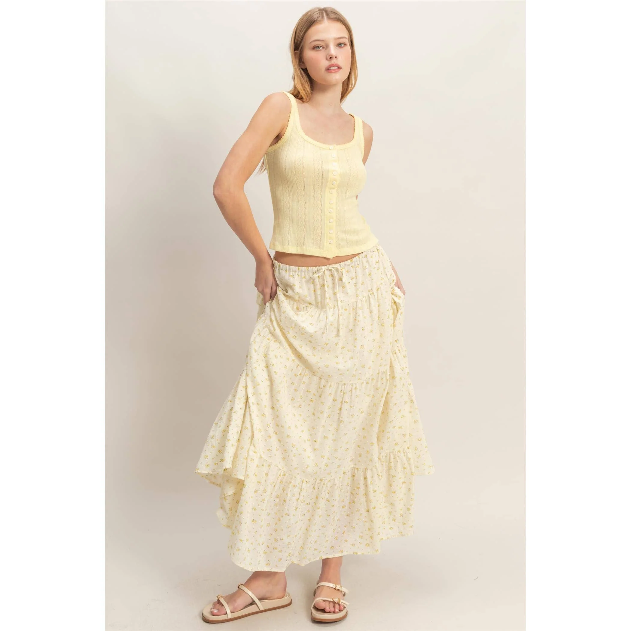 Jenny Floral Tiered Skirt - Image 4