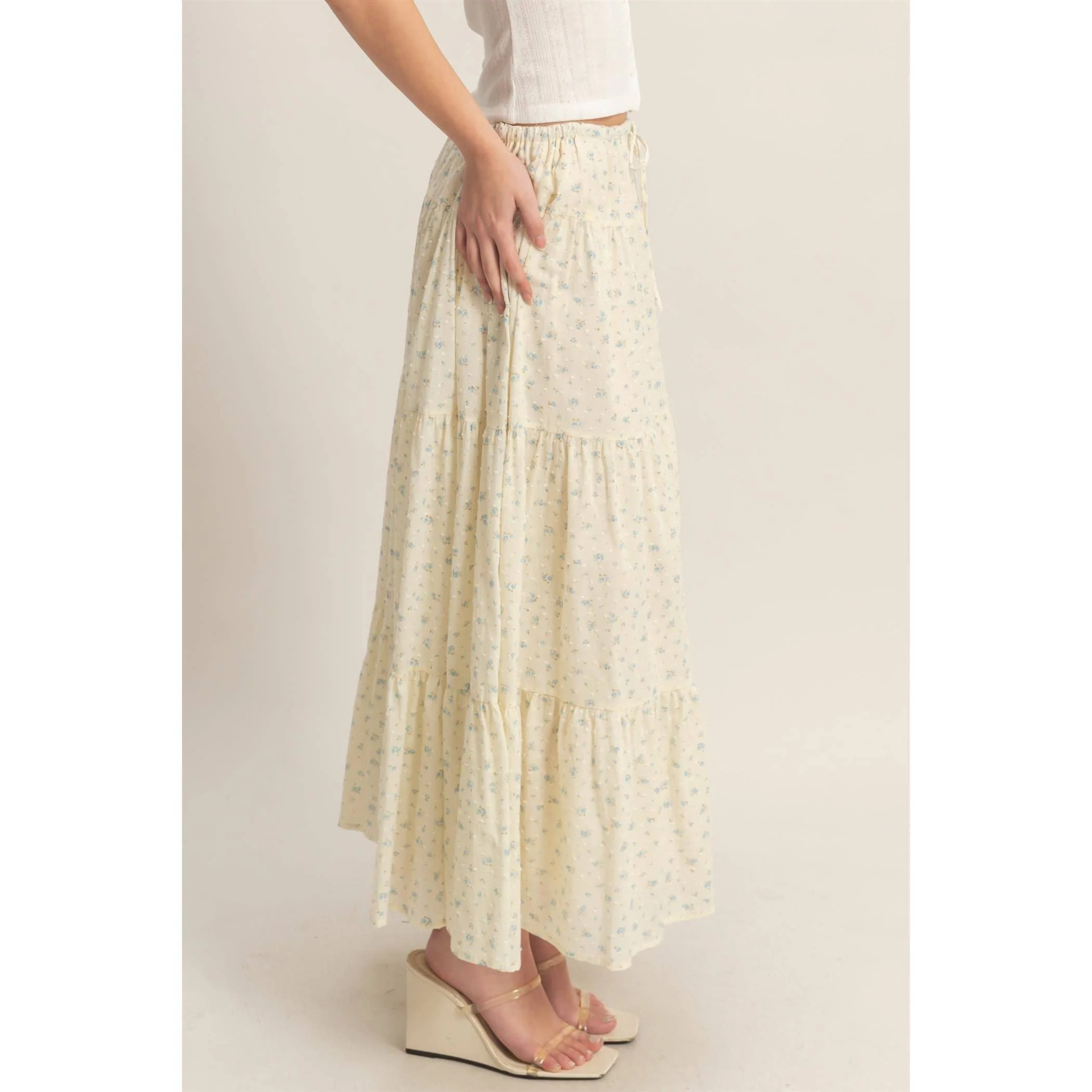 Jenny Floral Tiered Skirt - Image 7