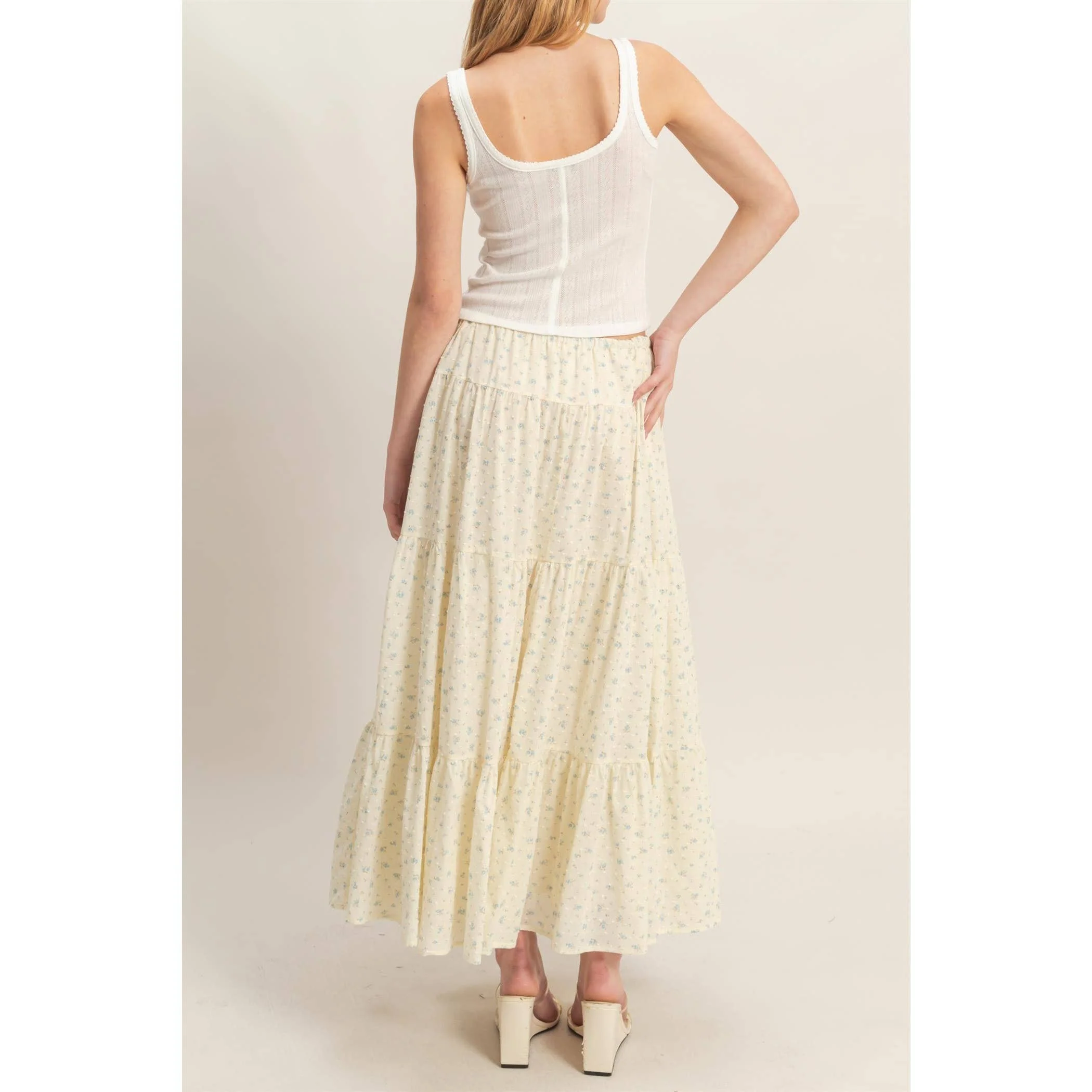 Jenny Floral Tiered Skirt - Image 8