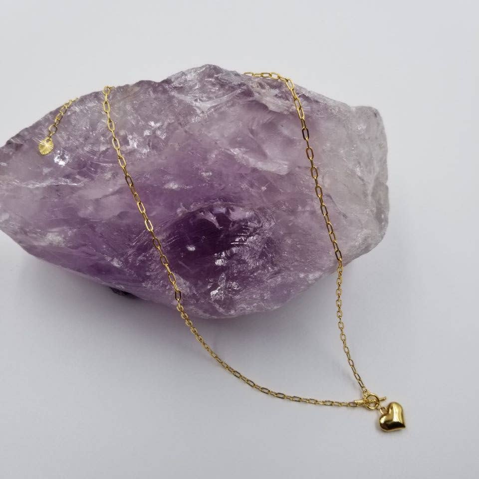 Puffy Heart Toggle Necklace - Image 3