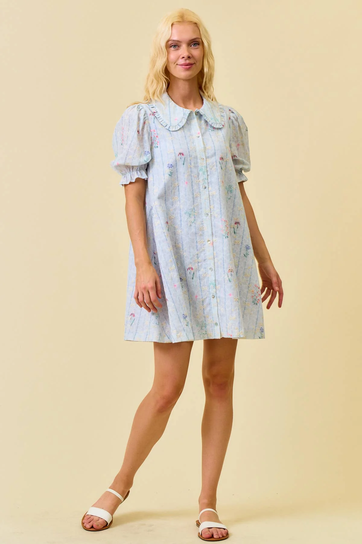 Hadley Embroidered Swing Dress - Image 6