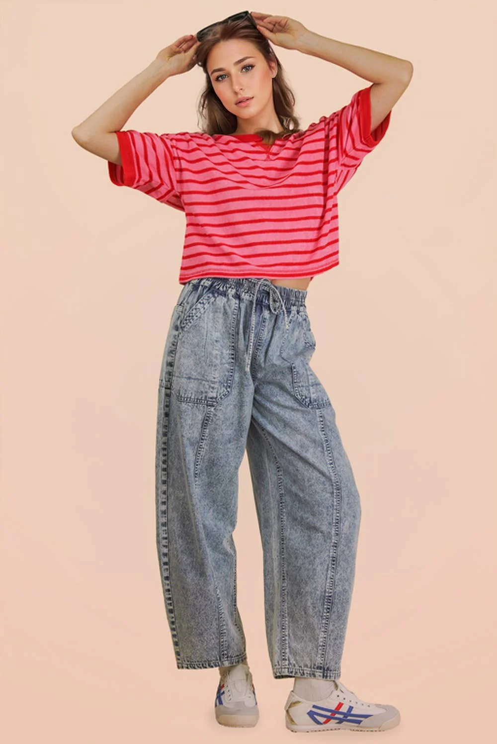 Hadley Striped Terry Top - Image 9