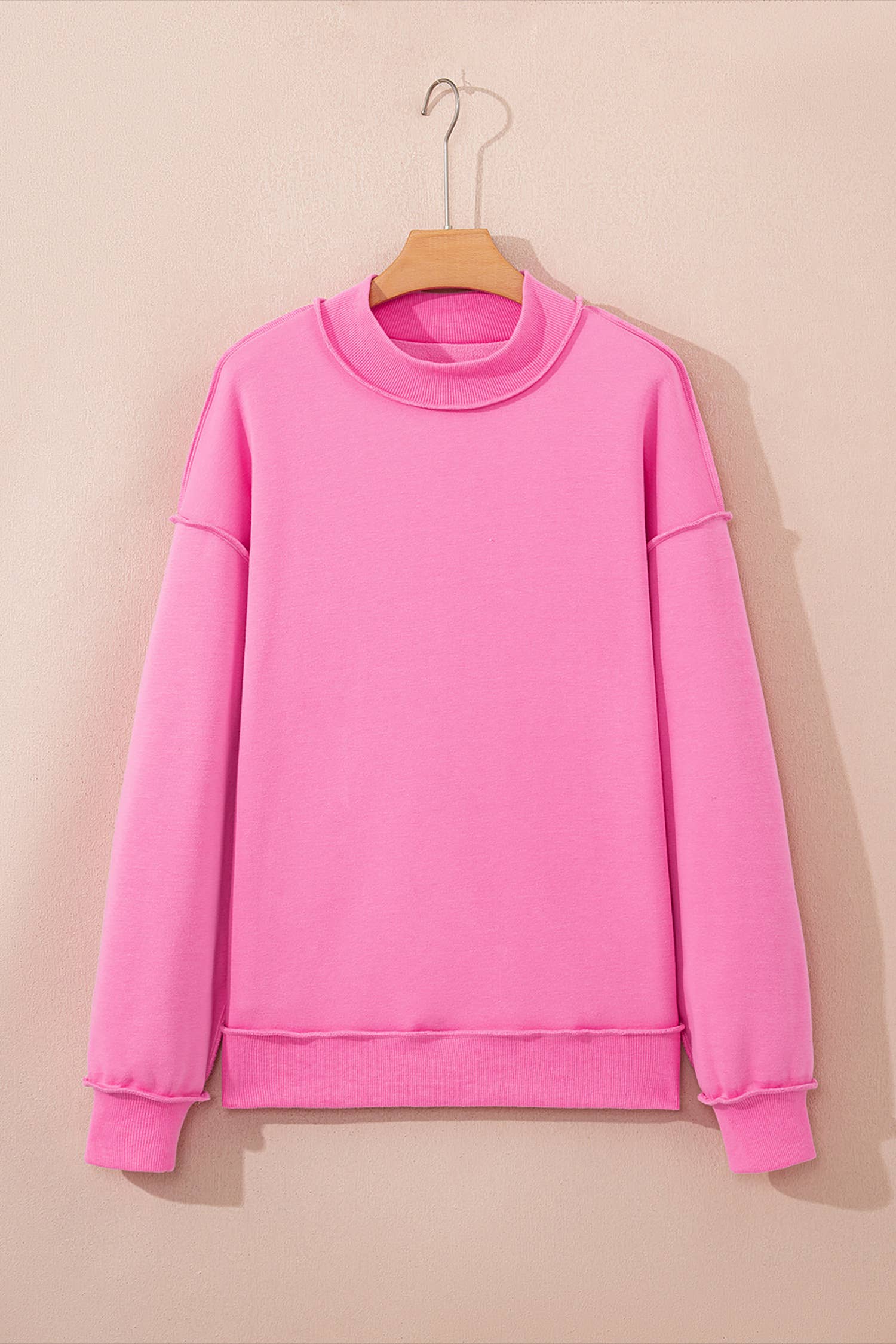 Oversized Mock Neck Sweatshirt - Image 2