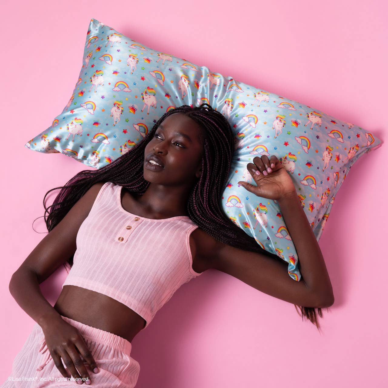 Lisa Frank x Kitsch Standard Satin Pillowcase - Markie™ - Image 3