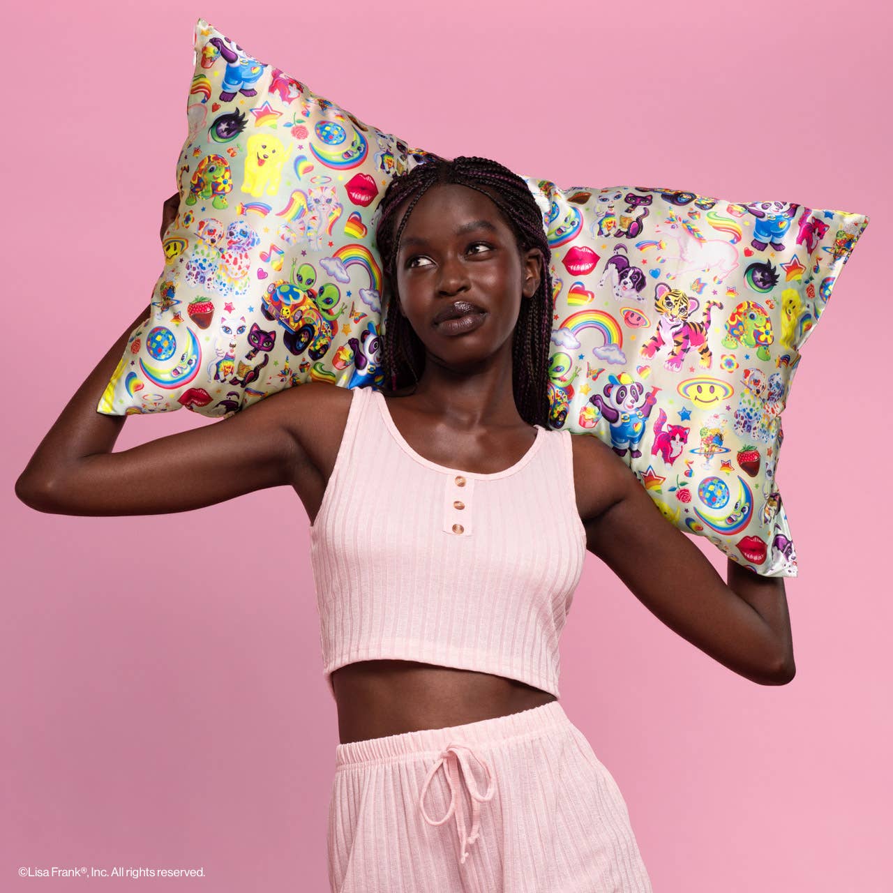 Lisa Frank x Kitsch Standard Satin Pillowcase - The Fantastic World of Lisa Frank - Image 5