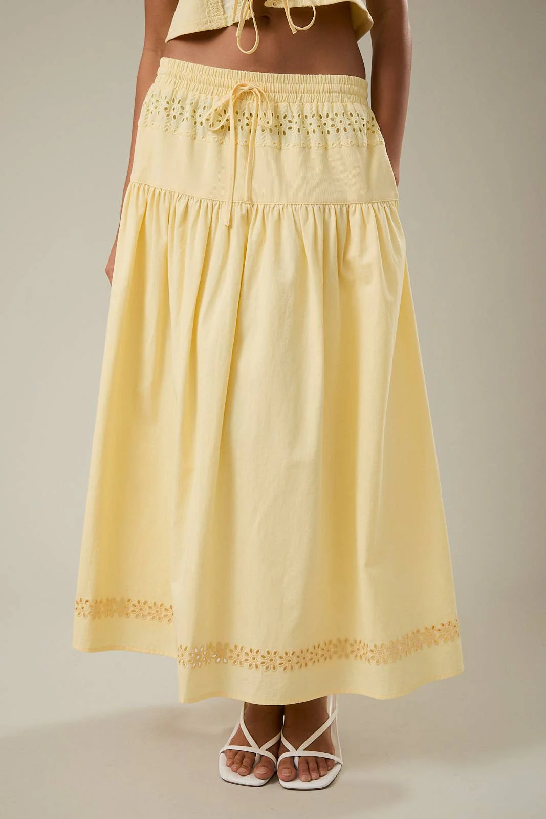 Eyelet Maxi Skirt - Image 3