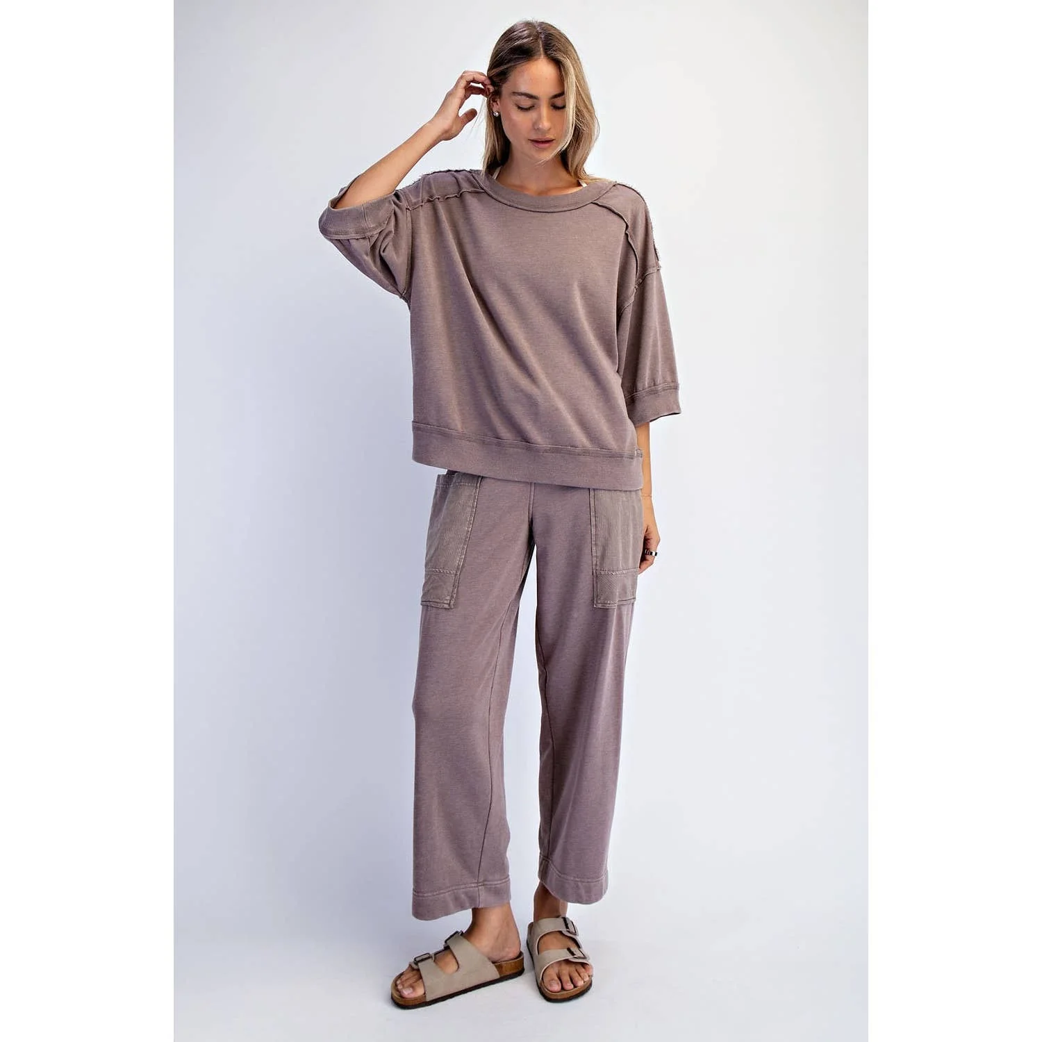 Mineral Washed French Terry Top - Image 4