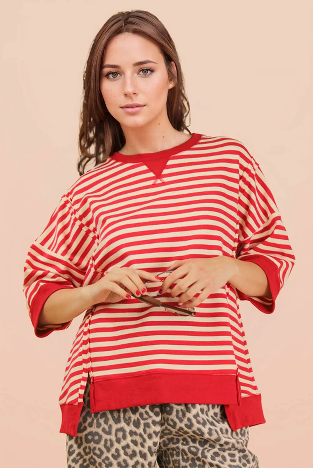 Tinley Oversized Stripe Top - Image 2