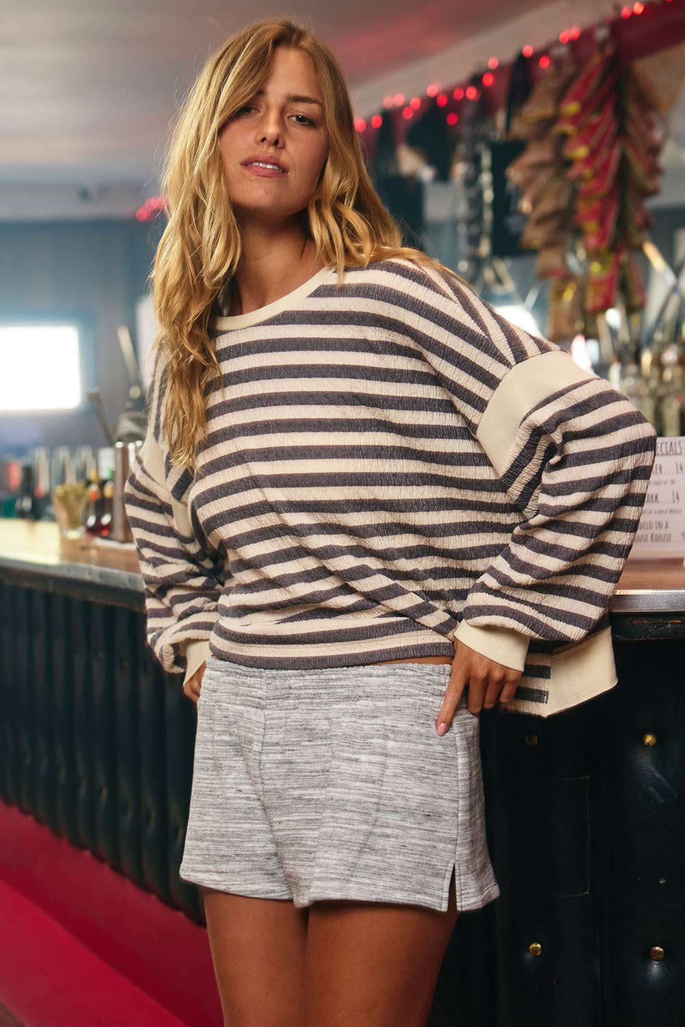 Overlap Open Back Oversized Top - Image 3
