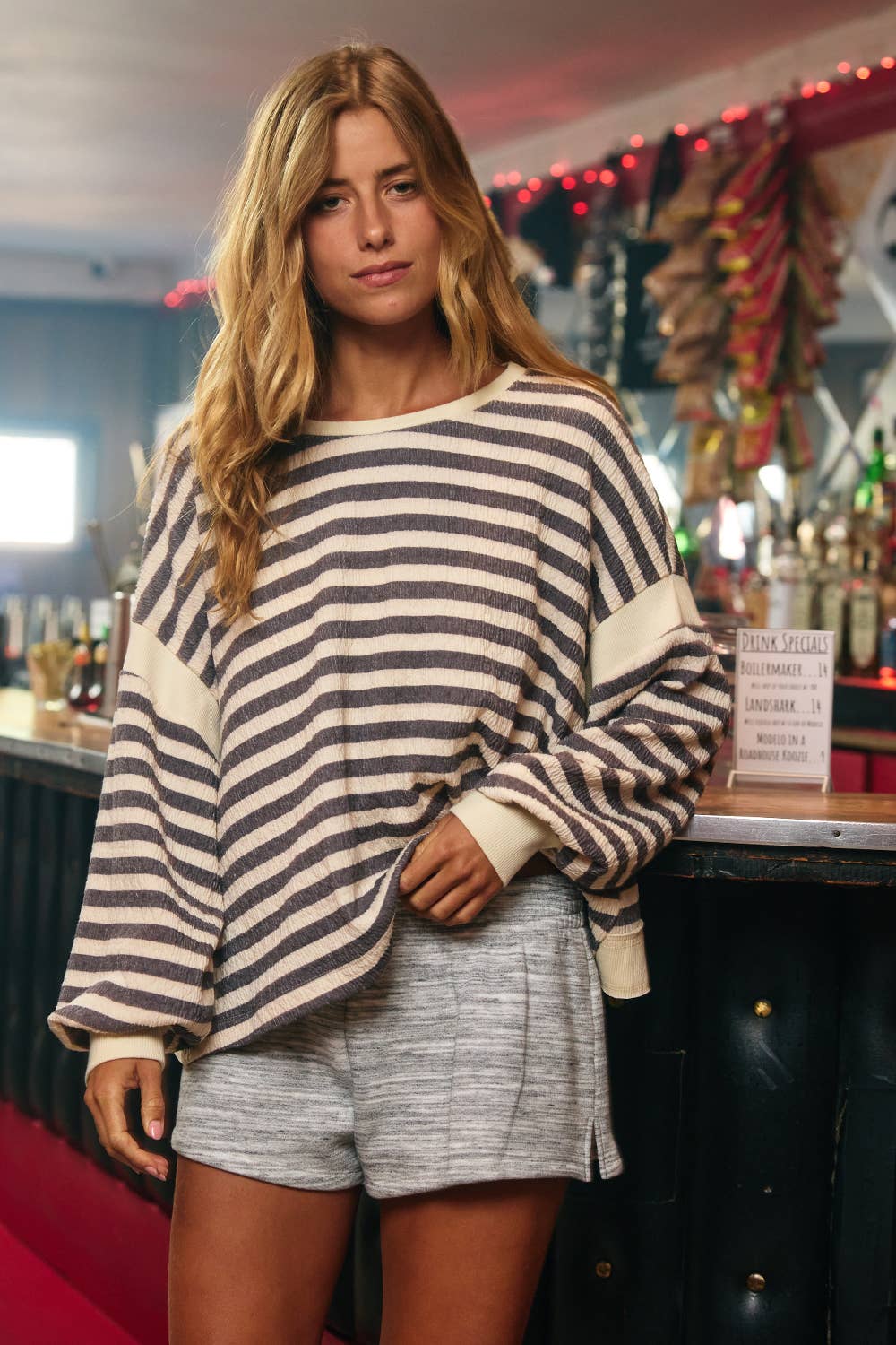Overlap Open Back Oversized Top - Image 7
