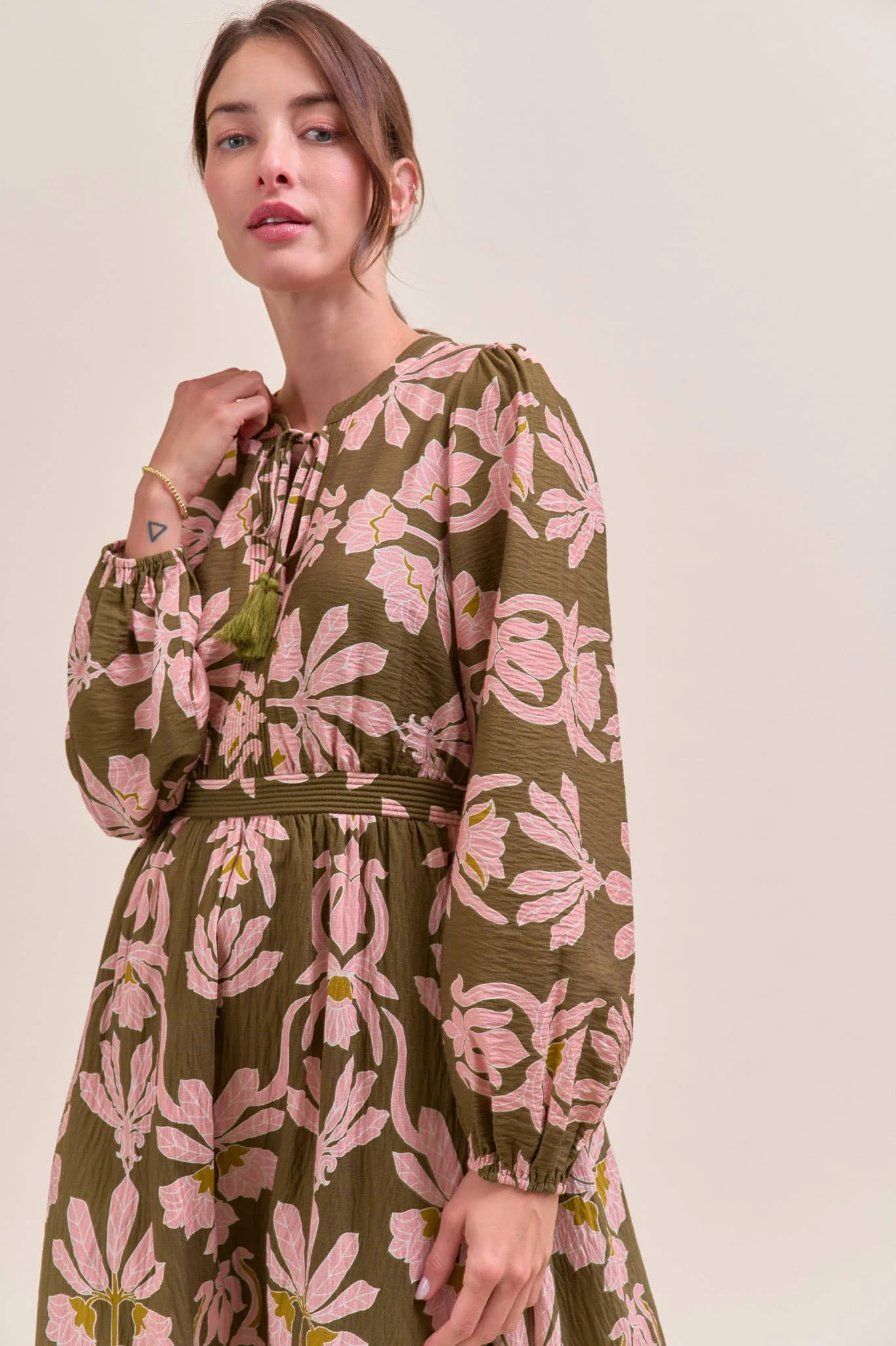Sally Floral Print Midi Dress - Image 13