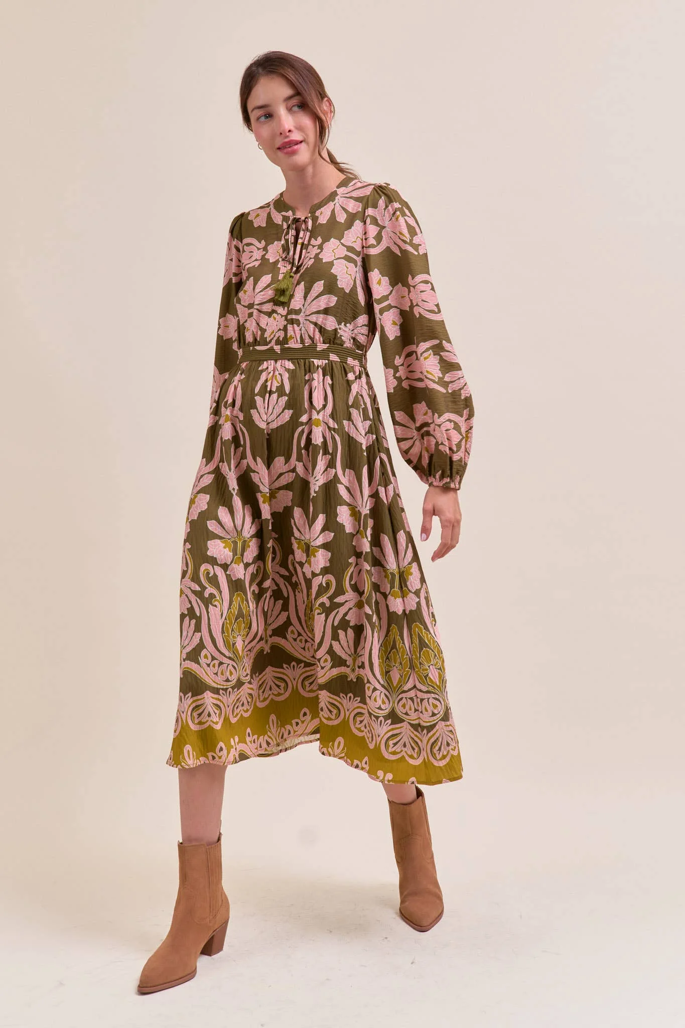 Sally Floral Print Midi Dress - Image 15