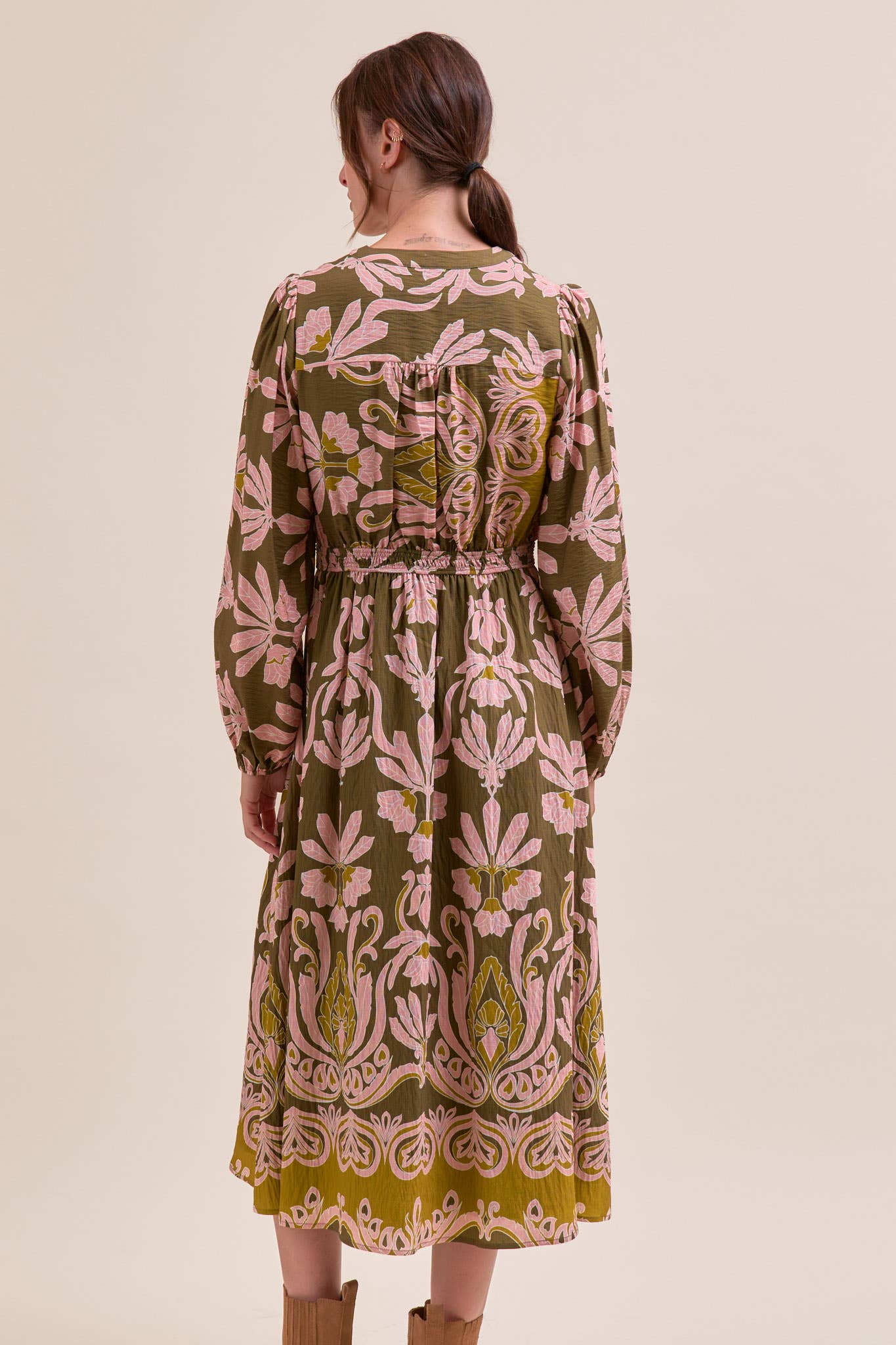Sally Floral Print Midi Dress - Image 20