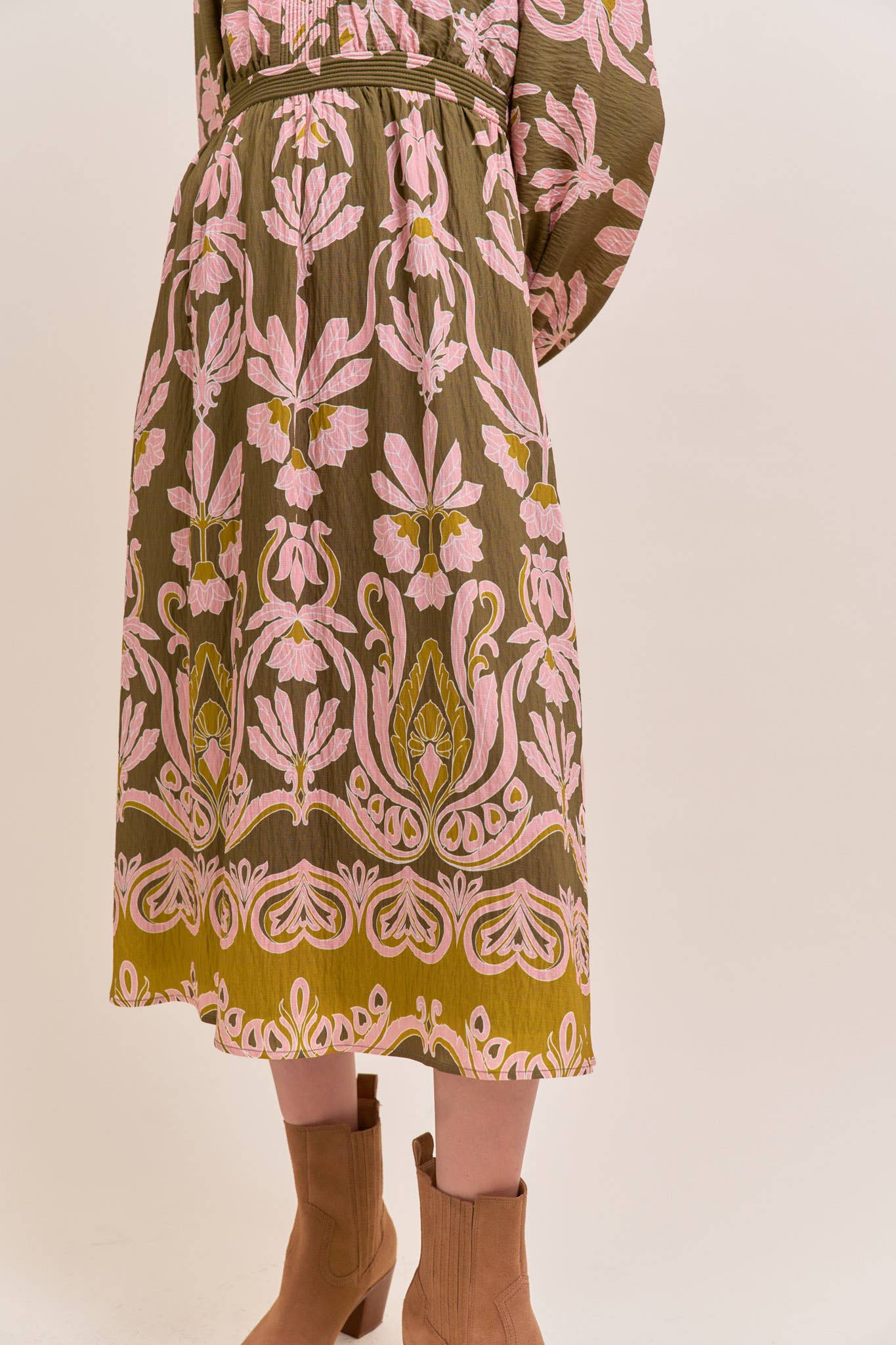 Sally Floral Print Midi Dress - Image 21