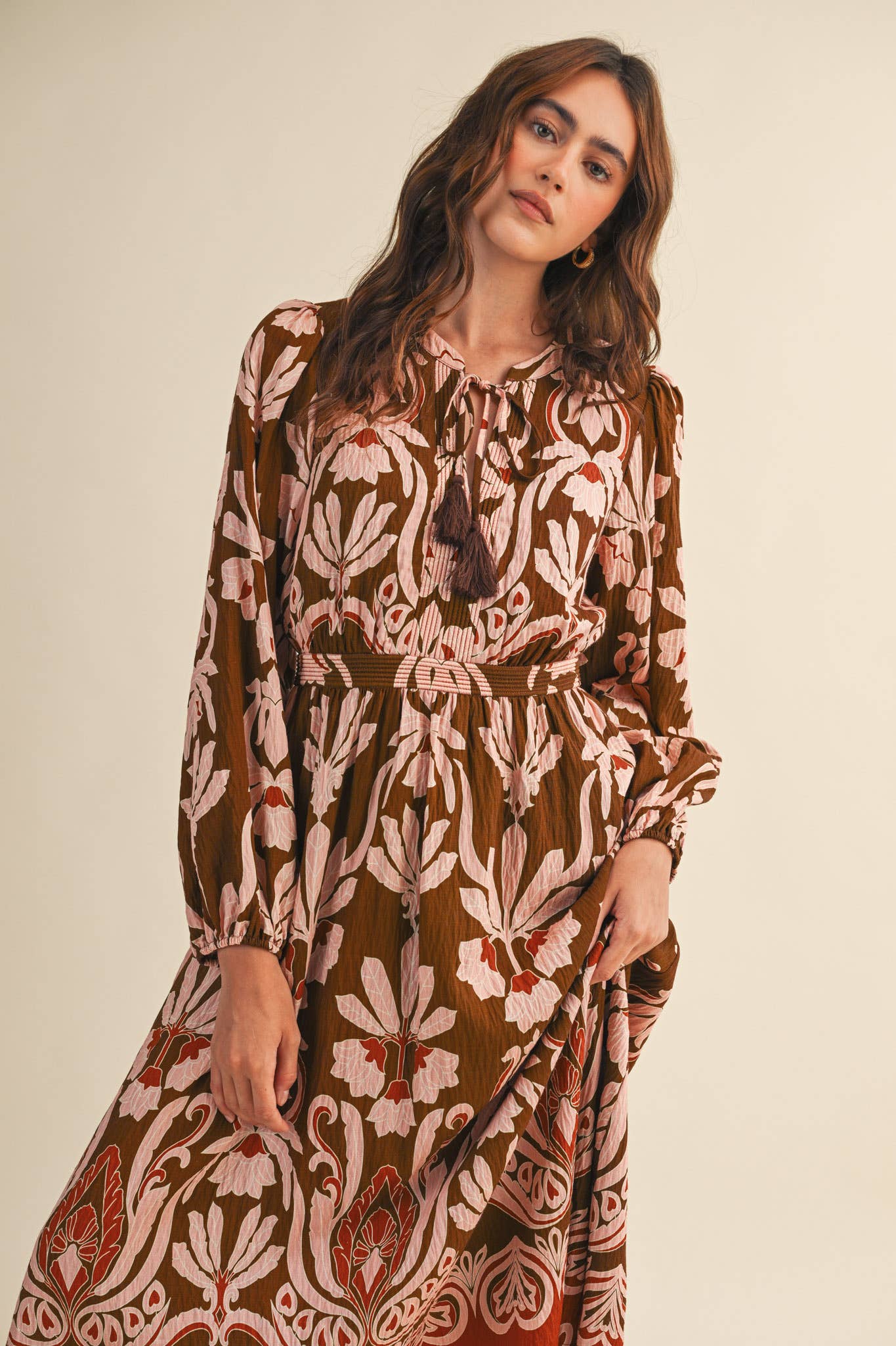 Sally Floral Print Midi Dress - Image 3