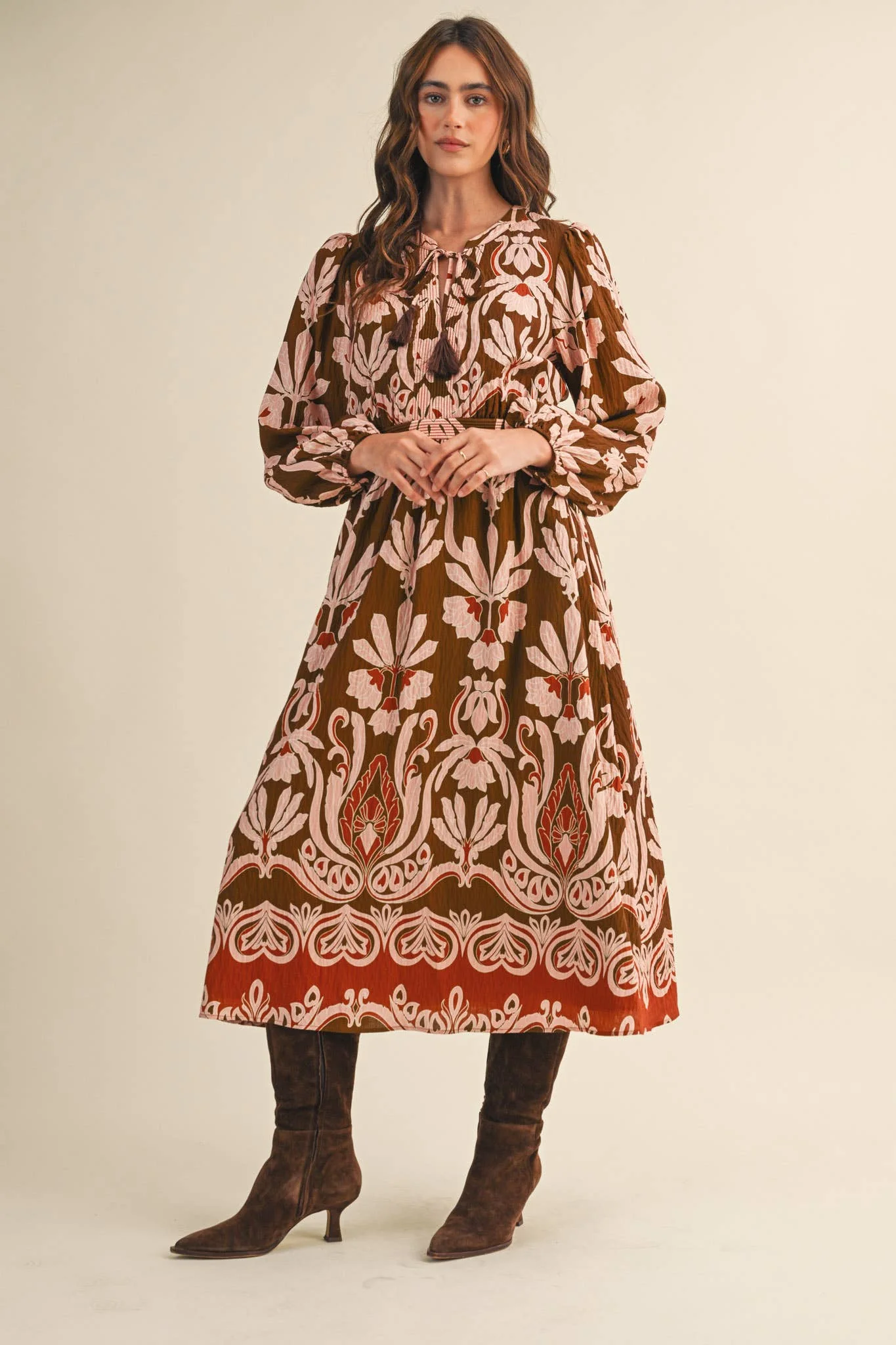 Sally Floral Print Midi Dress - Image 7