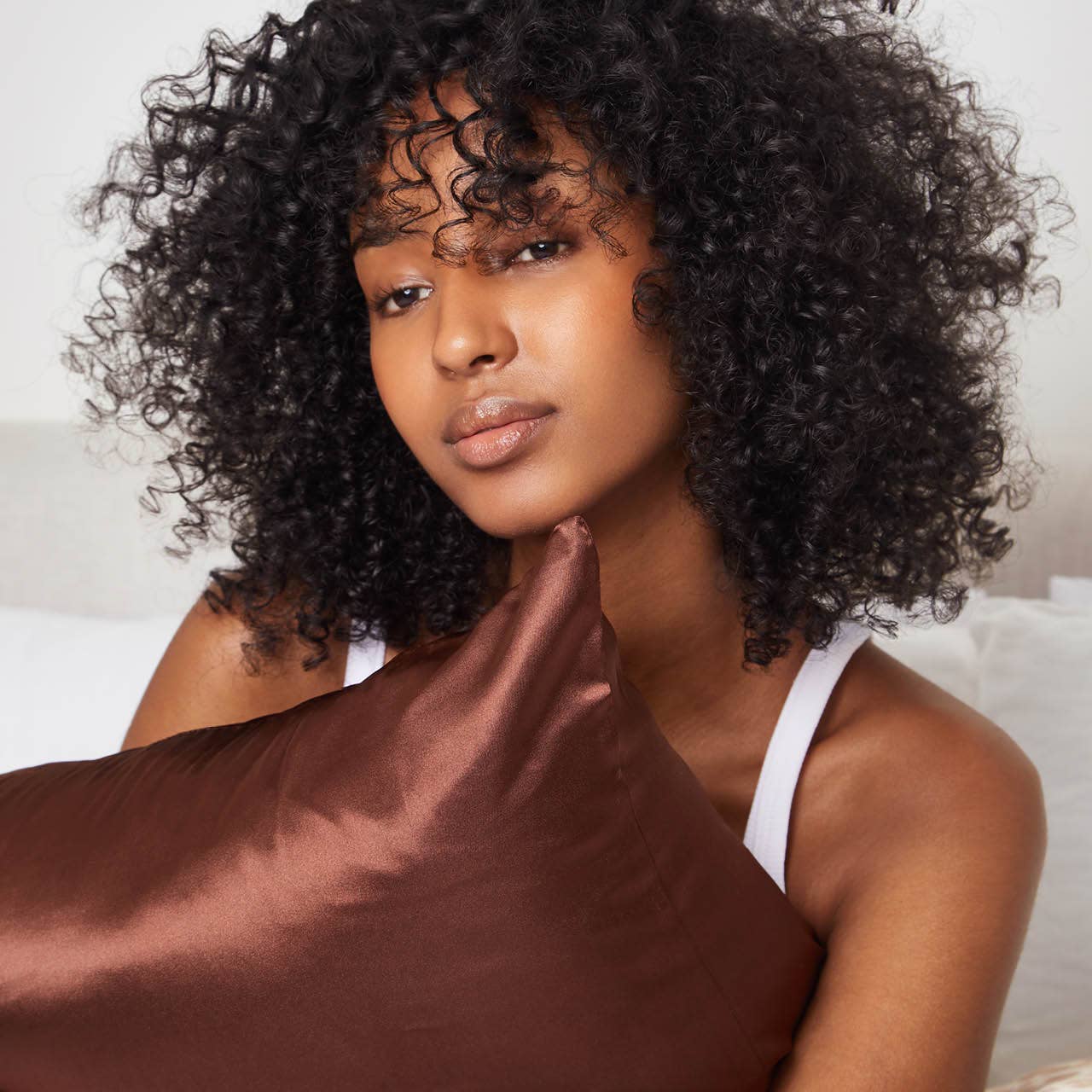 Standard Satin Pillowcase - Chocolate - Image 4