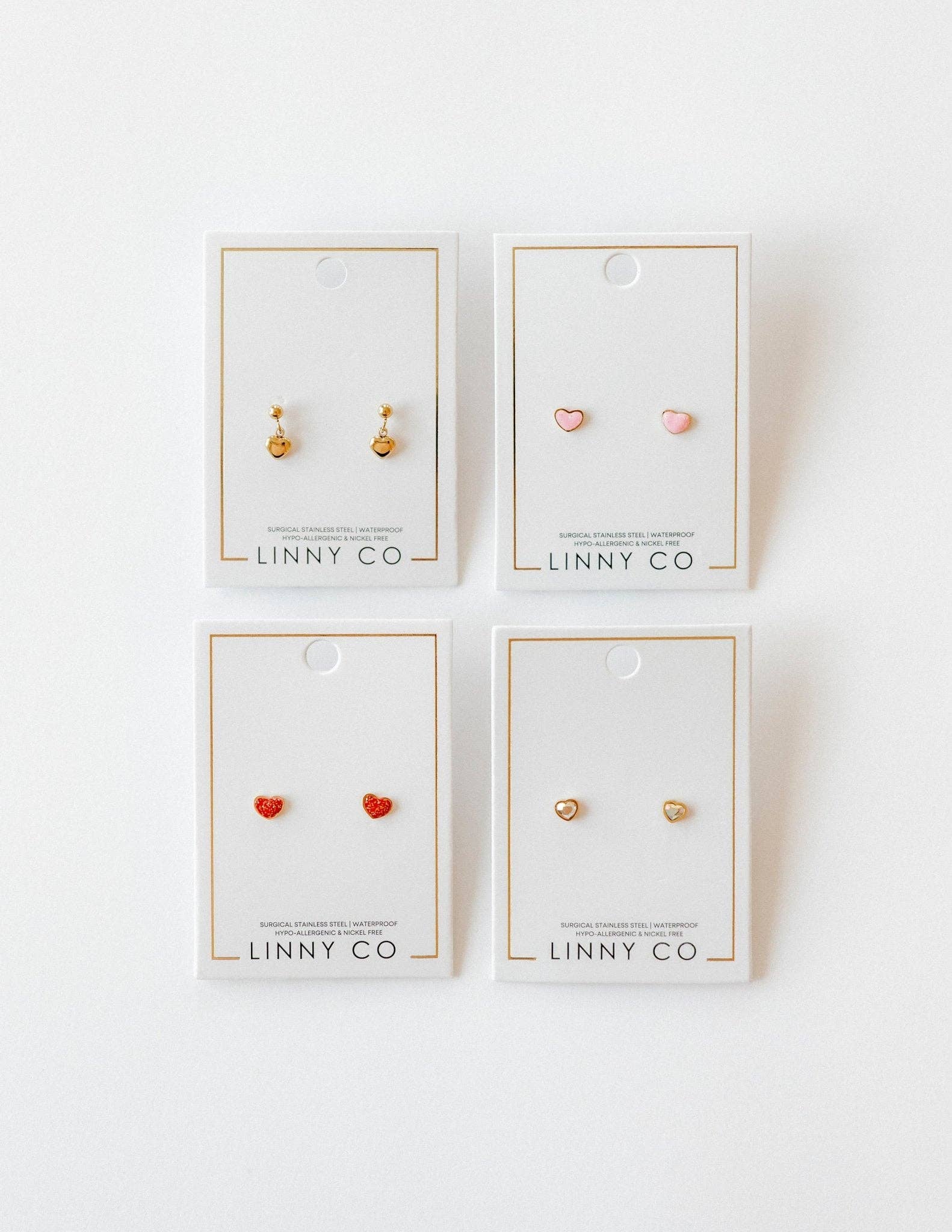 Screwback Stud Earrings - Millie Heart - Image 11