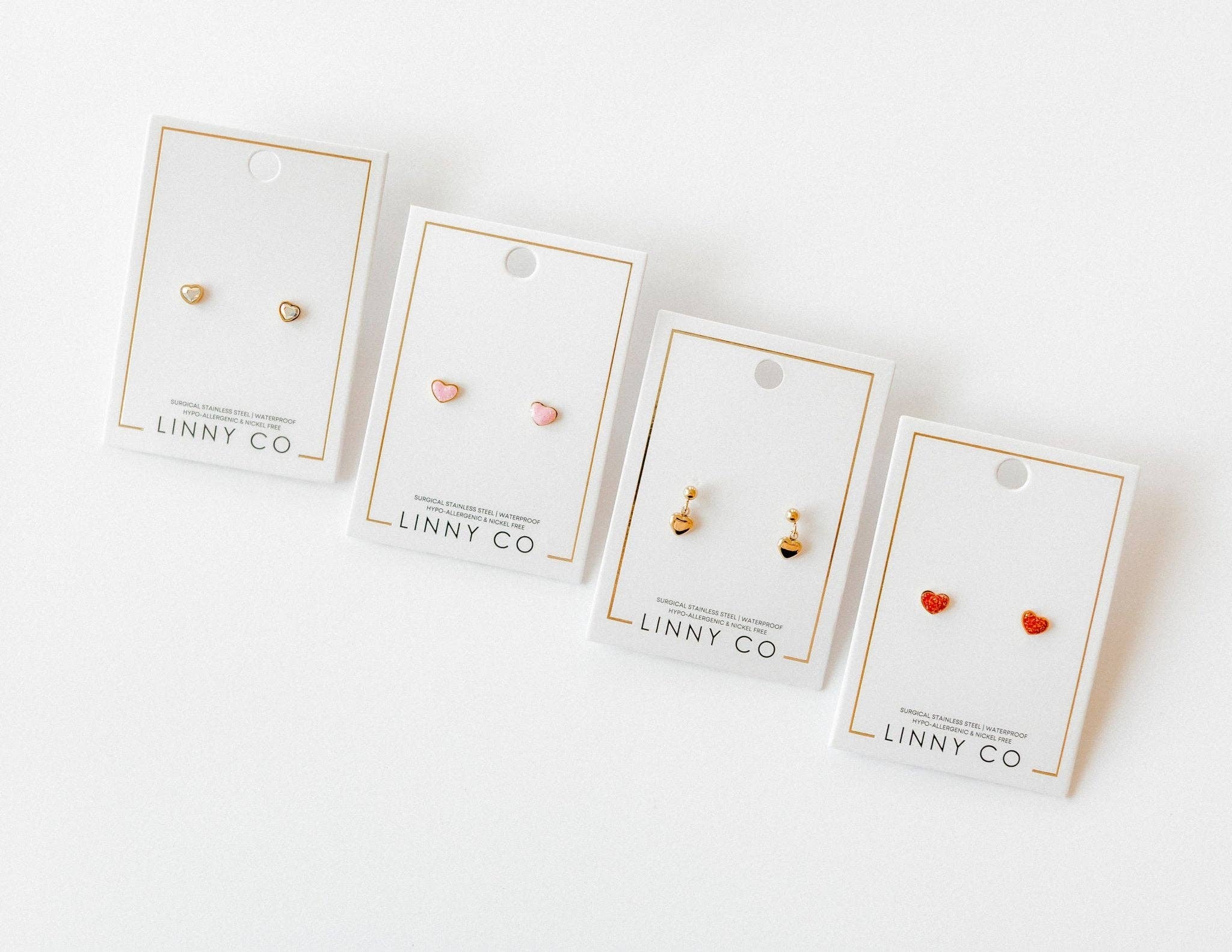 Screwback Stud Earrings - Millie Heart - Image 12
