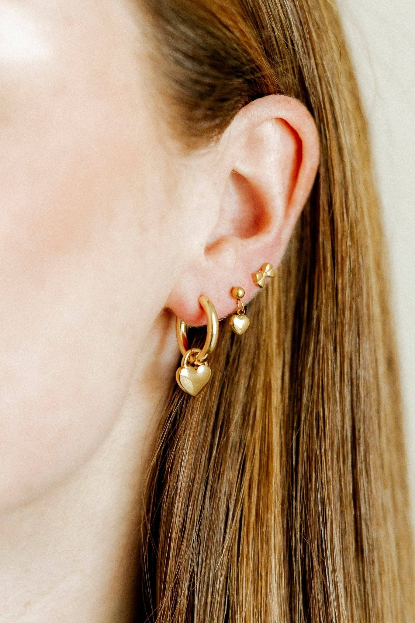 Screwback Stud Earrings - Millie Heart - Image 14