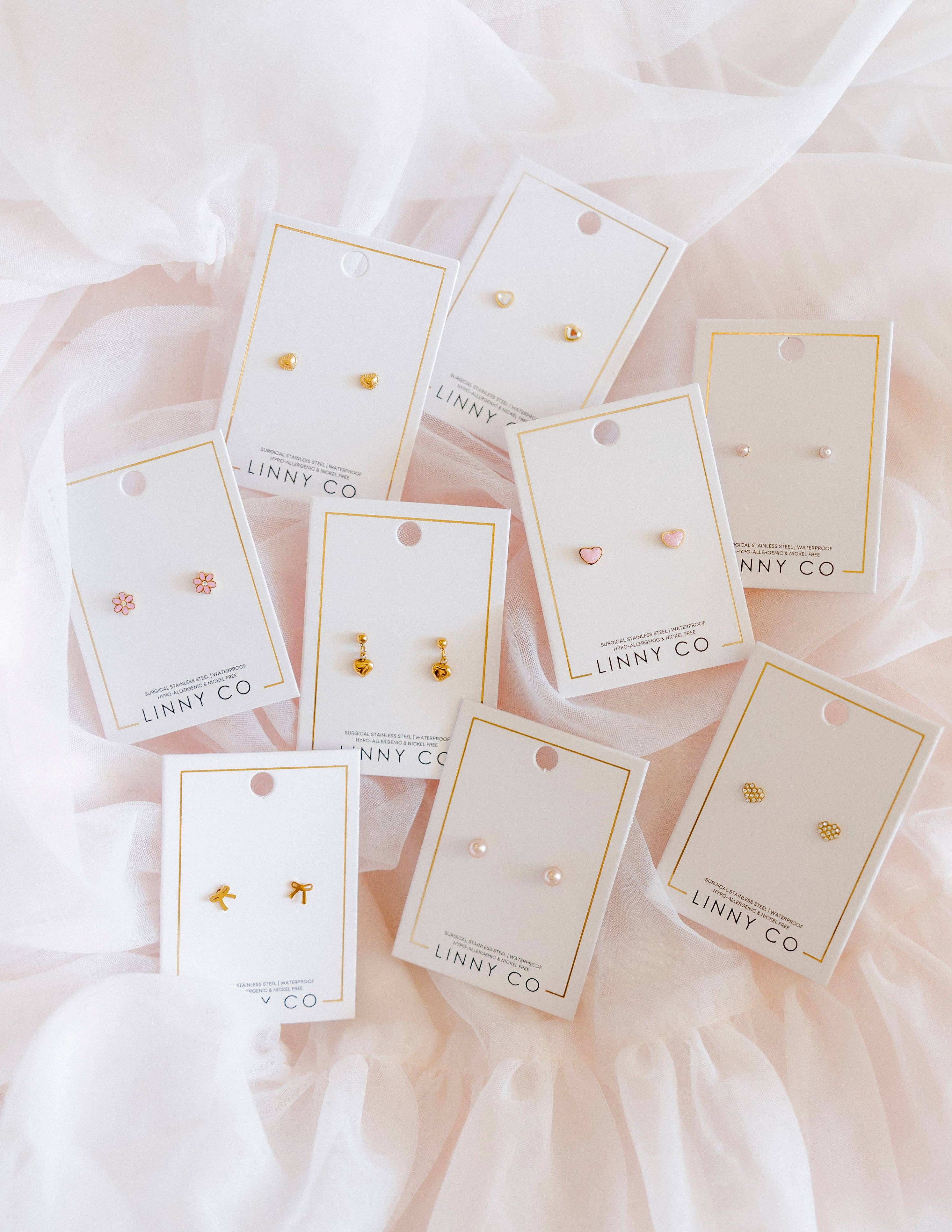 Screwback Stud Earrings - Millie Heart - Image 22