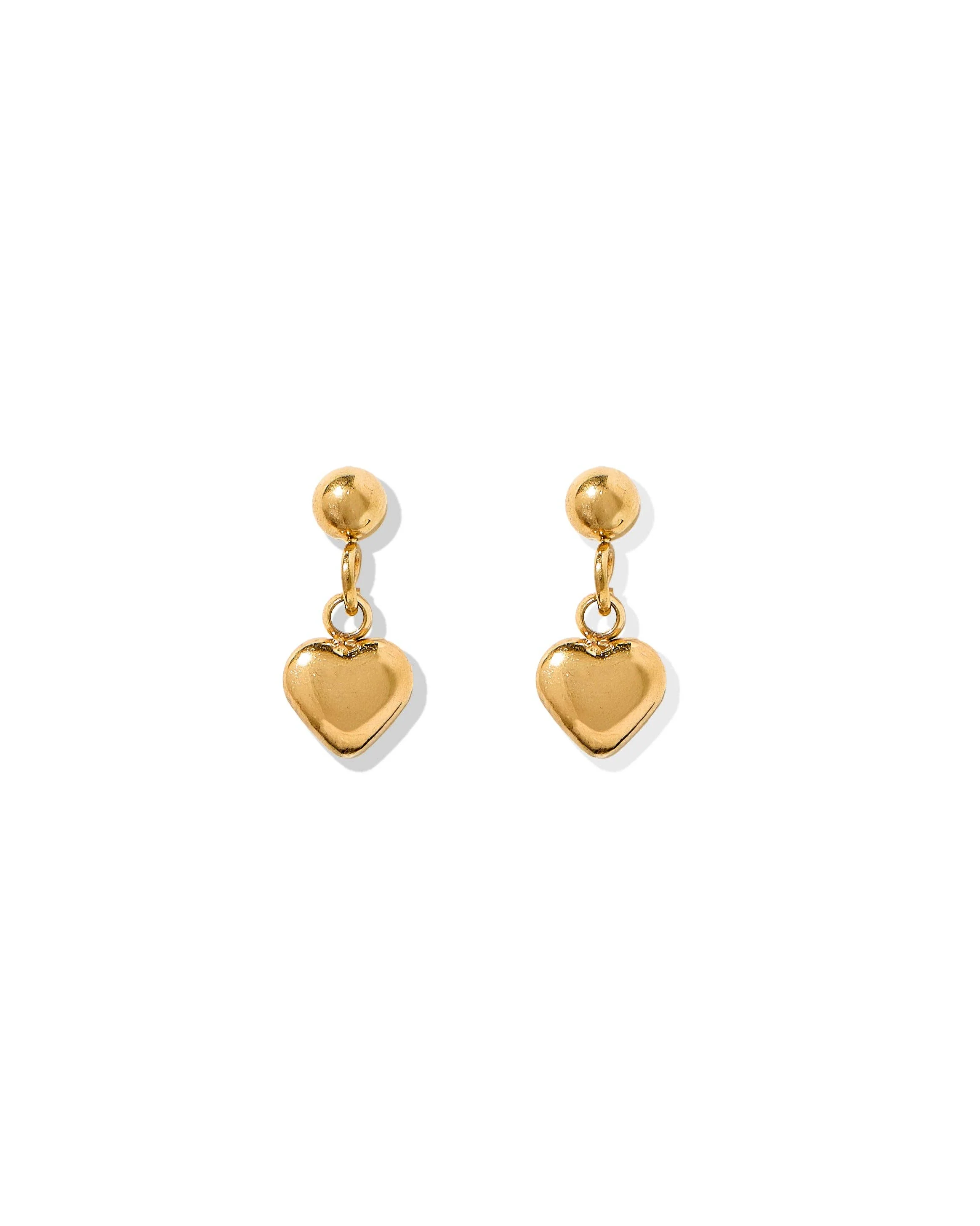 Screwback Stud Earrings - Millie Heart - Image 3