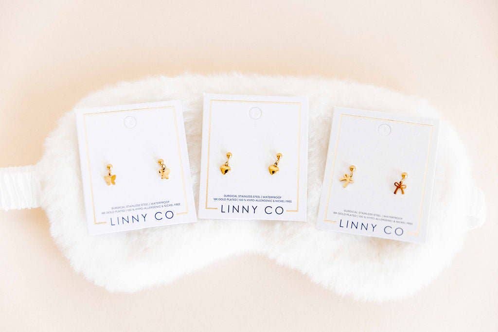 Screwback Stud Earrings - Millie Heart - Image 4