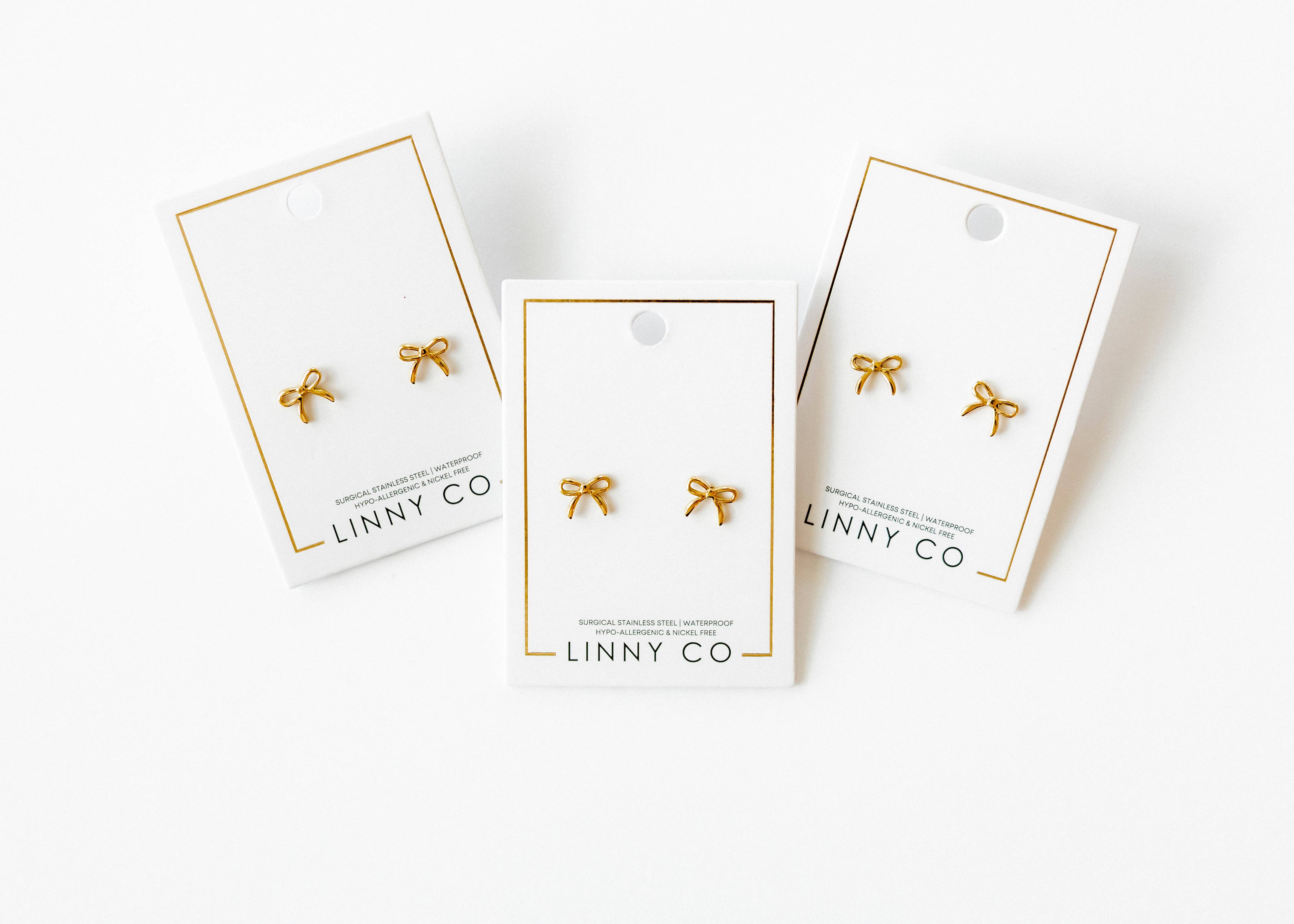 Screwback Stud Earrings - Sadie - Gold - Image 13