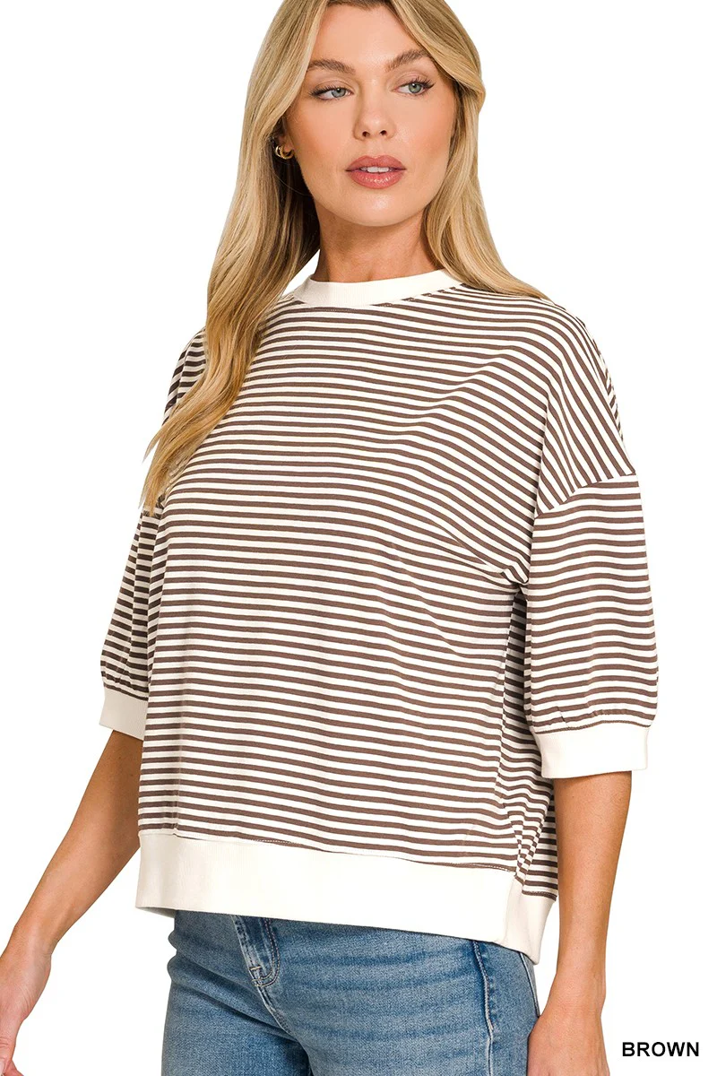 Striped Banded Top