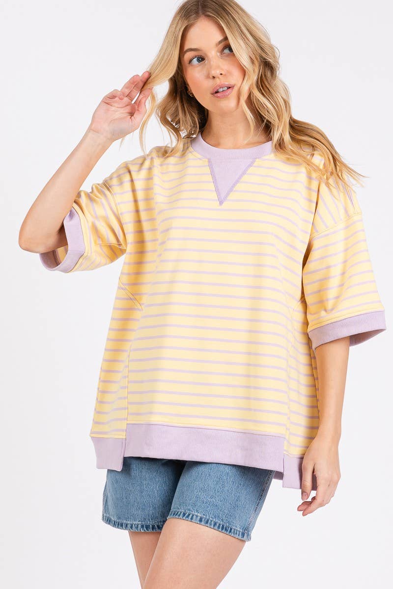 Steph Striped Terry Top - Image 5