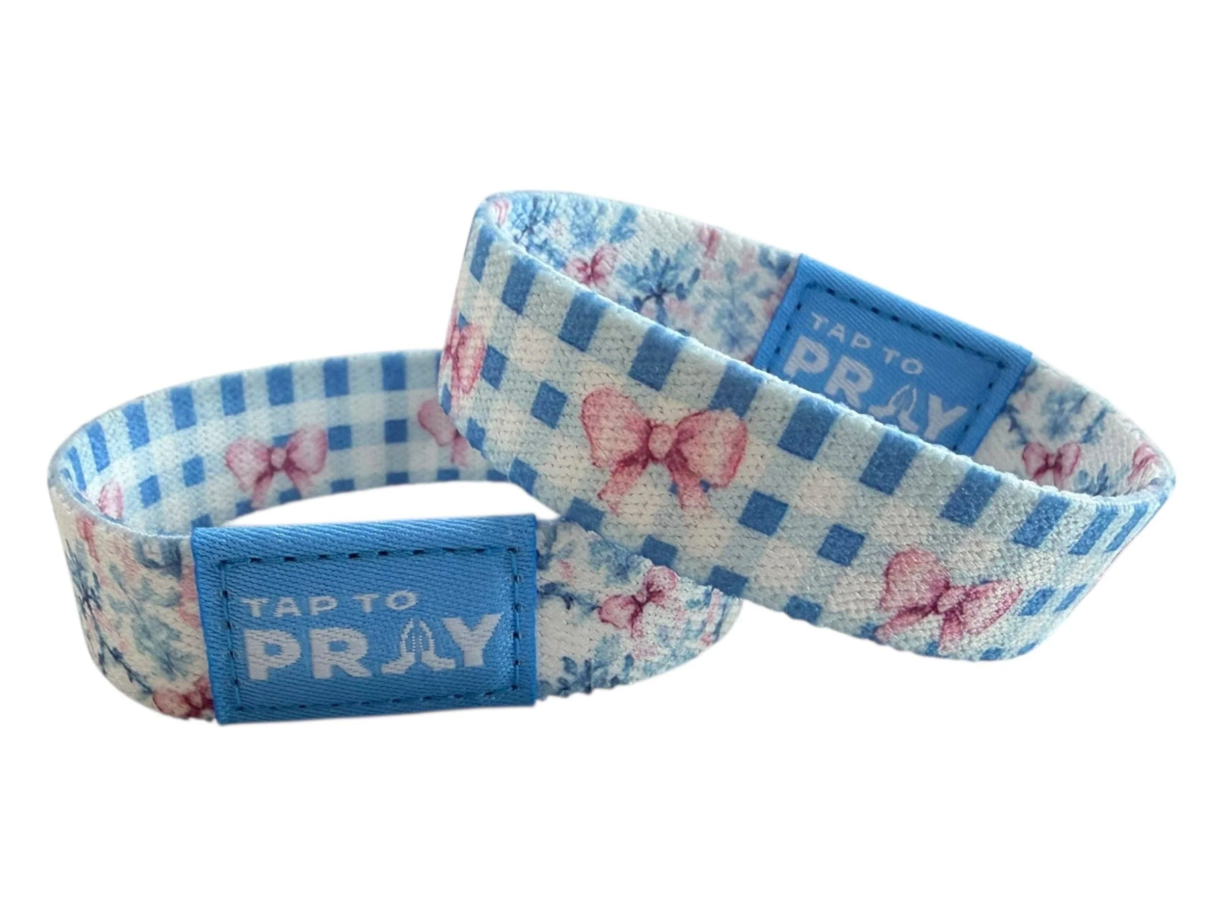 Tap To Pray® Wristband – Blue Belle - Image 2