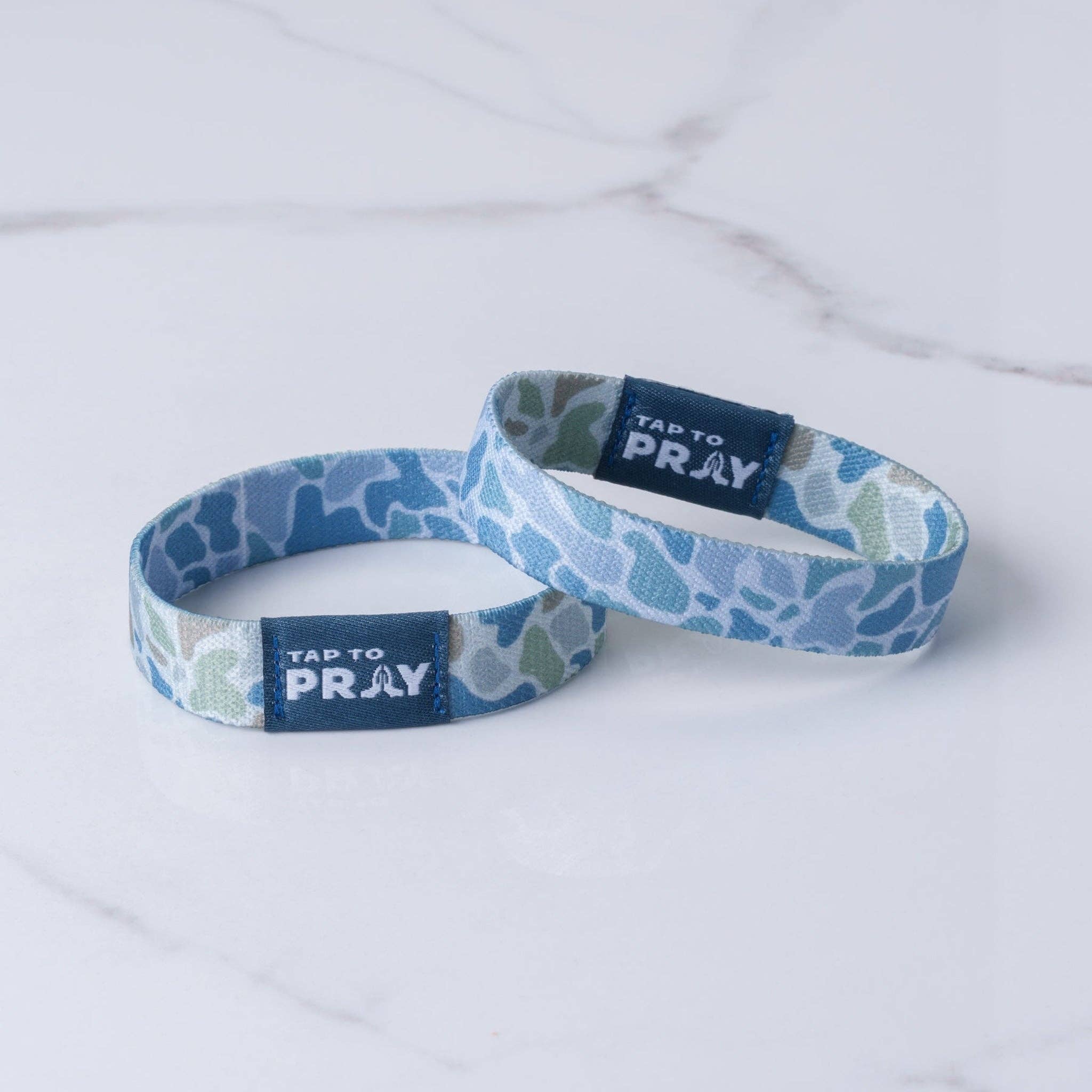 Tap To Pray® Wristband – River Rock Camo - Moss & Slate - Image 7