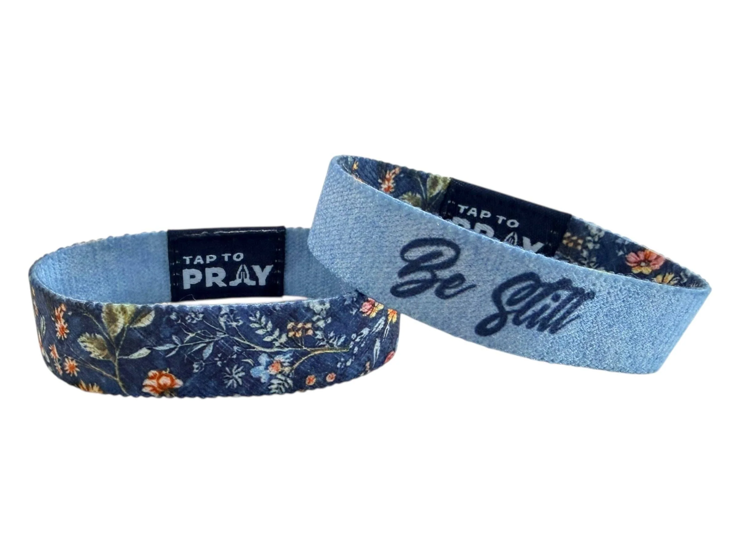 Tap To Pray® Wristband – Wildflower - Be Still - Image 2