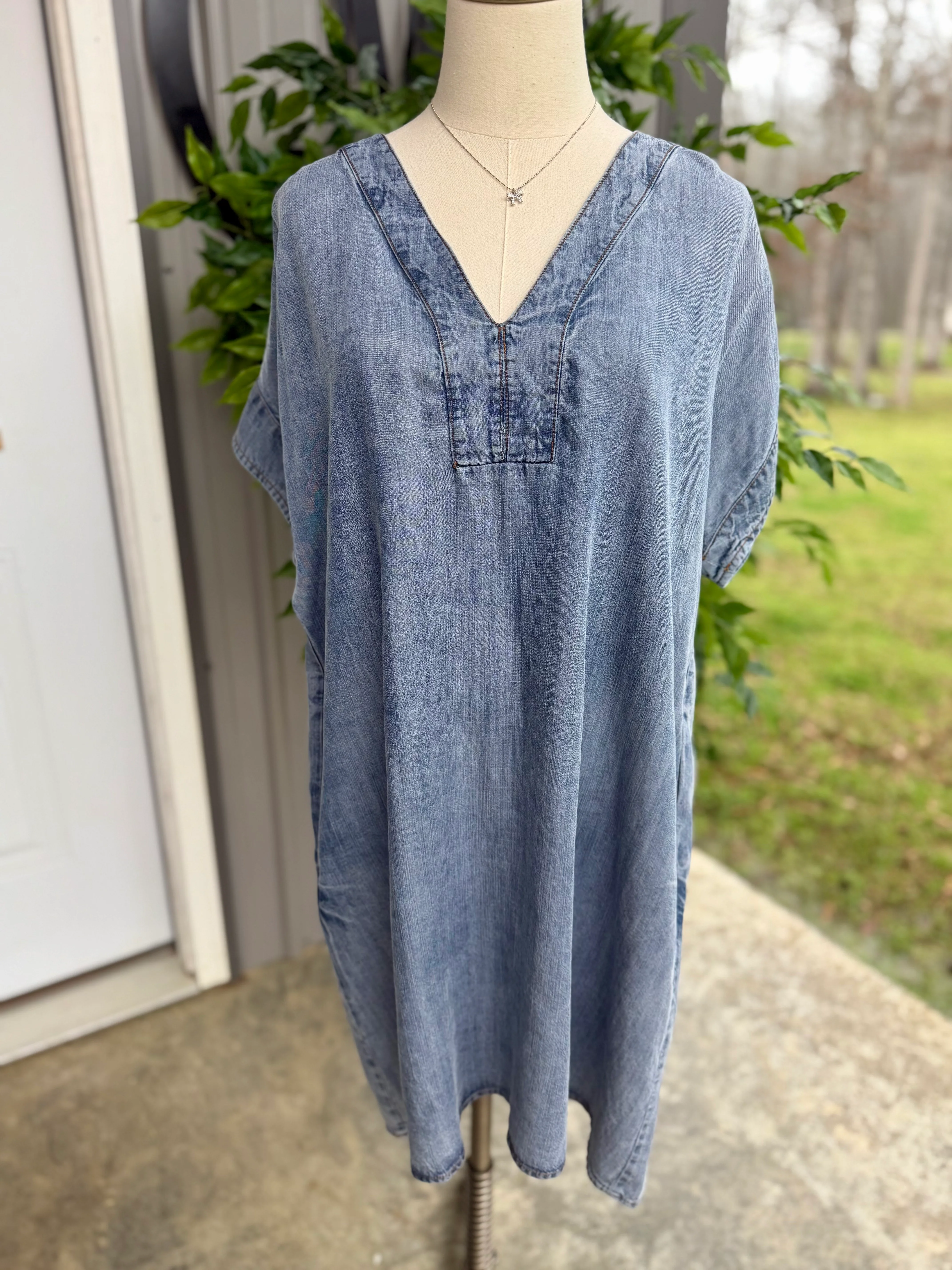 The Chambray Denim Dress - Image 2