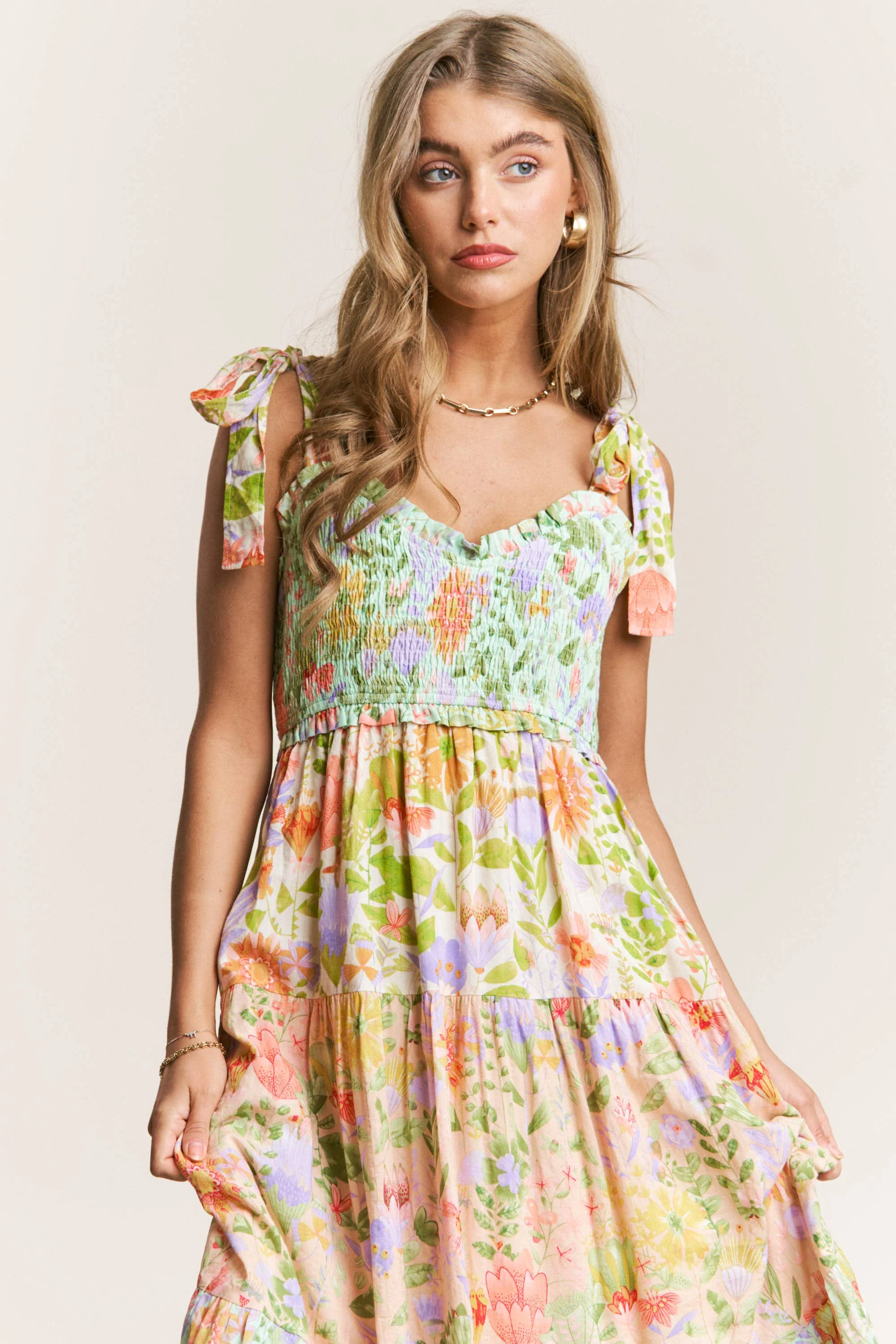 The Garden Dream Tiered Maxi - Image 8