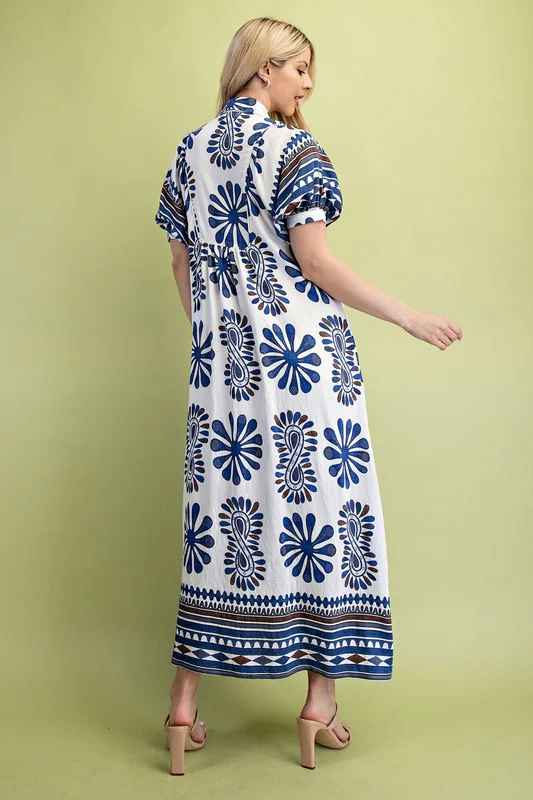 Vanna Smocked Boho Maxi Dress - Image 4