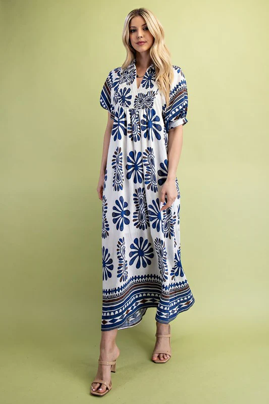 Vanna Smocked Boho Maxi Dress - Image 6